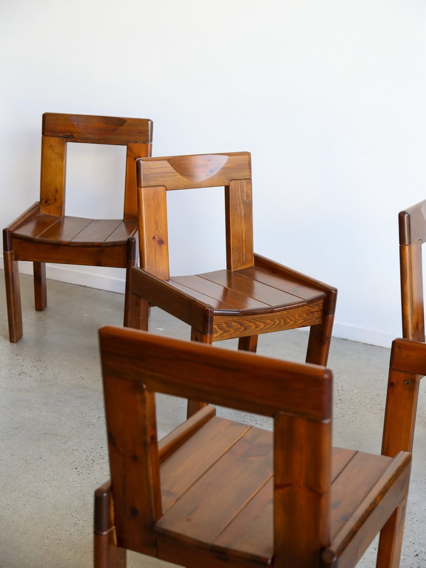 Italian Mid - Century Dining Chairs by Silvio Coppola, 1970s - Lumini Collections