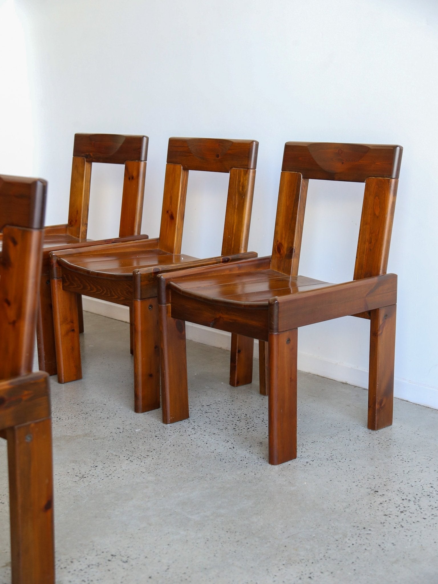 Italian Mid - Century Dining Chairs by Silvio Coppola, 1970s - Lumini Collections