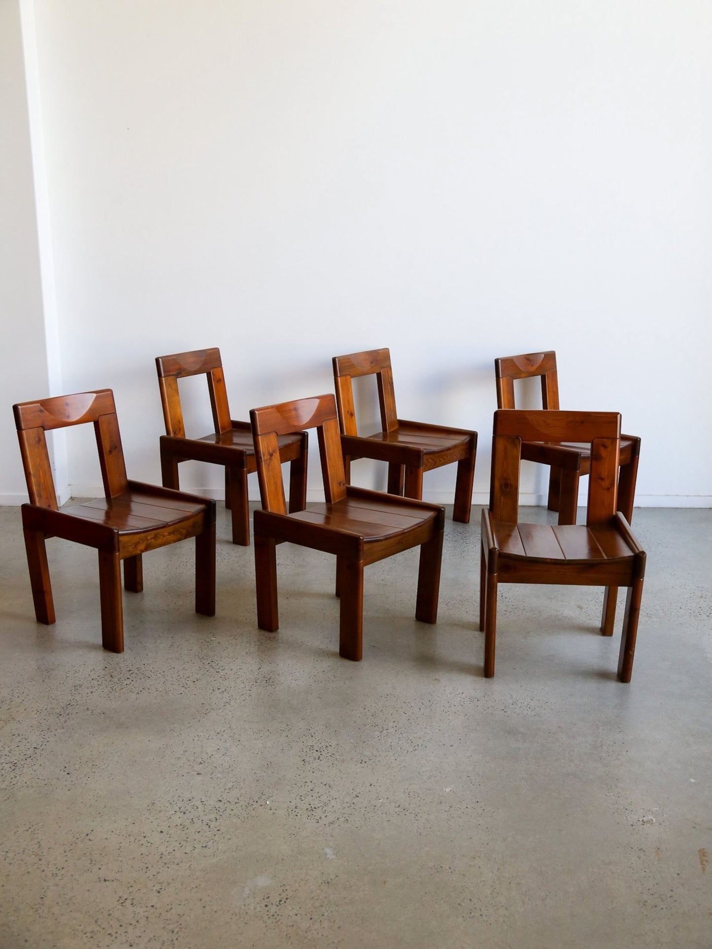 Italian Mid - Century Dining Chairs by Silvio Coppola, 1970s - Lumini Collections