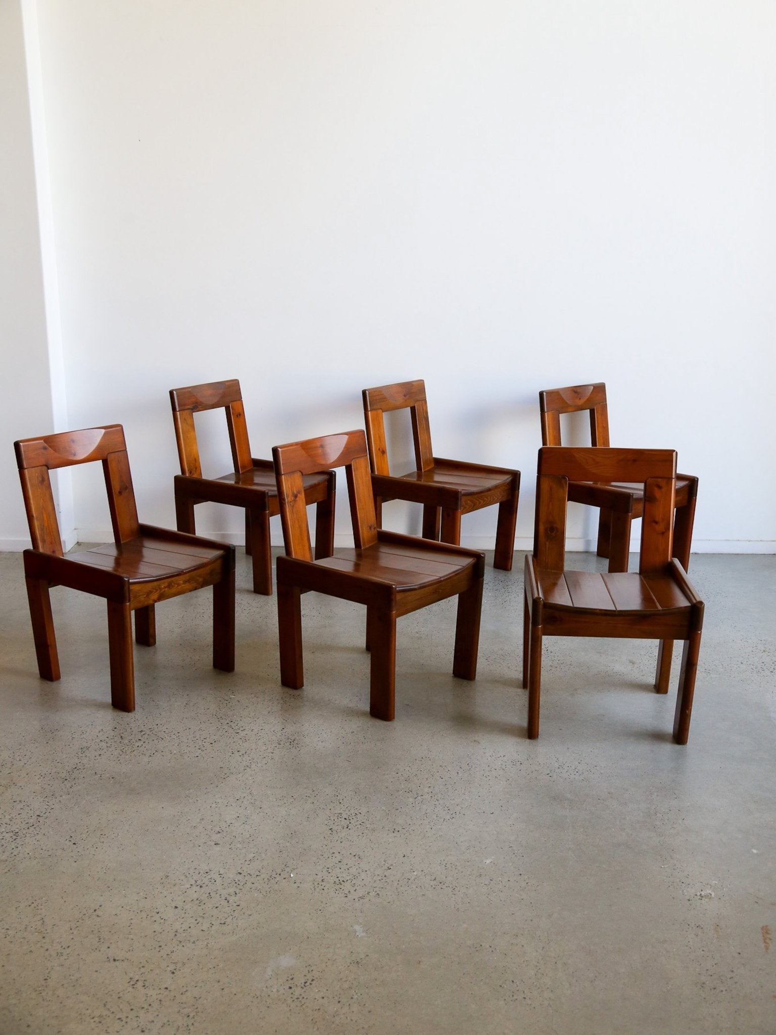 Italian Mid - Century Dining Chairs by Silvio Coppola, 1970s - Lumini Collections