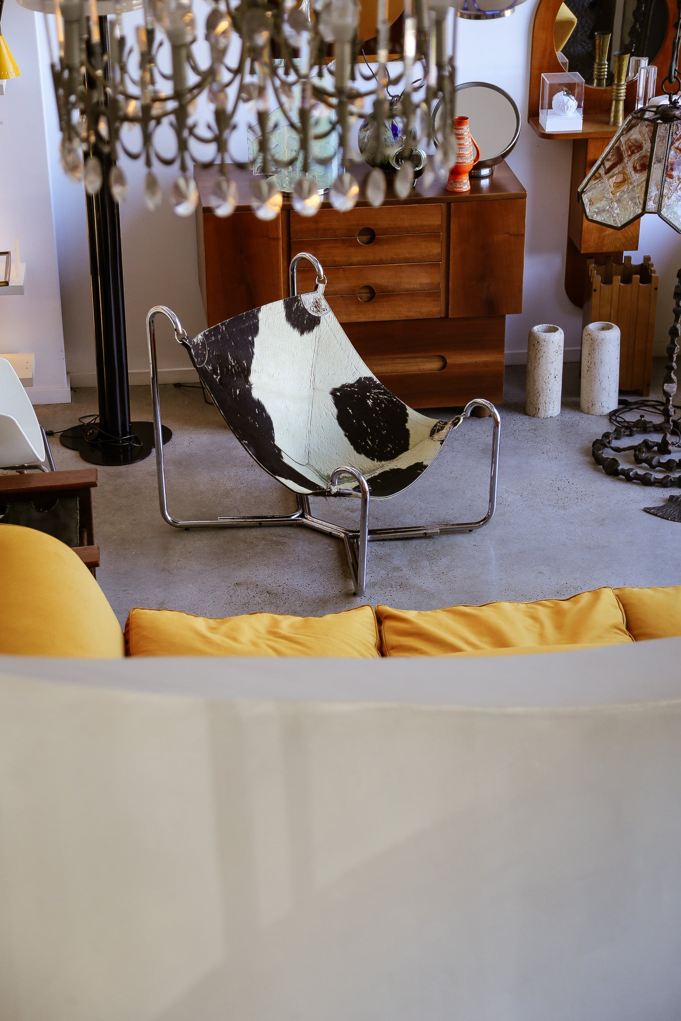 Italian Mid Century Modern Sling Chair by Ezio Didone & Gianni Pareschi for Busnelli - Lumini Collections