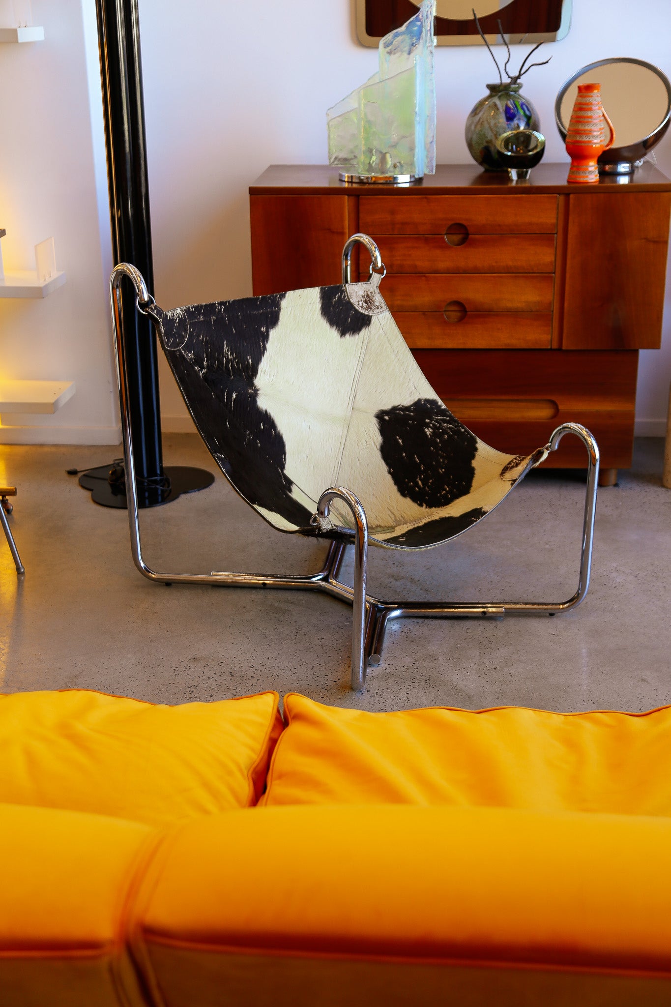Italian Mid Century Modern Sling Chair by Ezio Didone & Gianni Pareschi for Busnelli - Lumini Collections