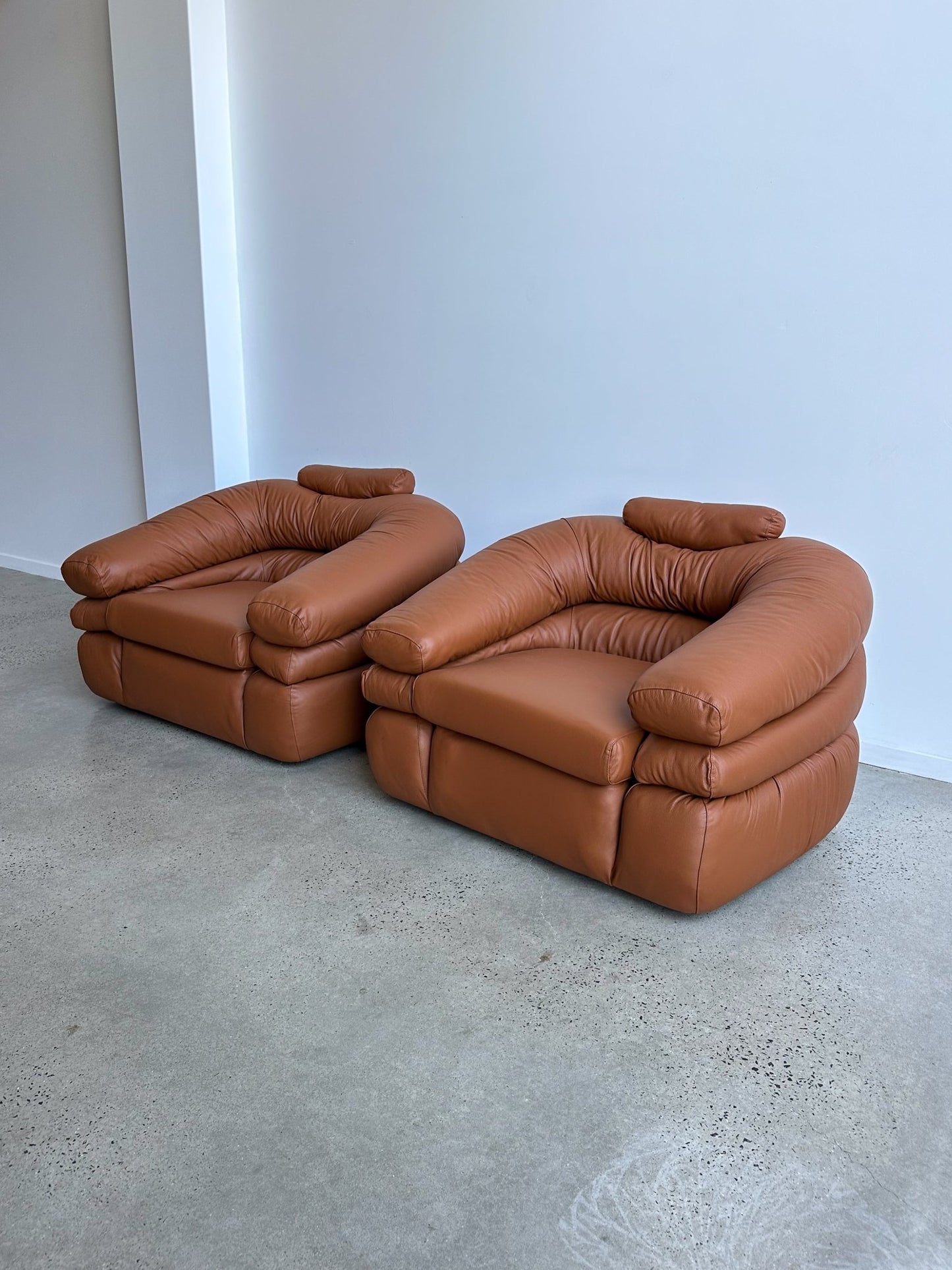 Italian Mid Century “Straccio” Armchairs by De Pas, D’Urbino & Lomazzi for Zanotta, 1968 - Lumini Collections