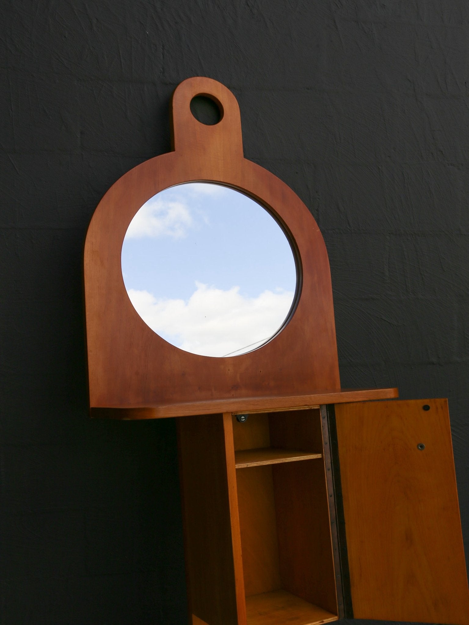 Italian Mid - Century Tempus Mirror Cabinet by Ettore Sottsass for Poltronova, 1960s - Lumini Collections