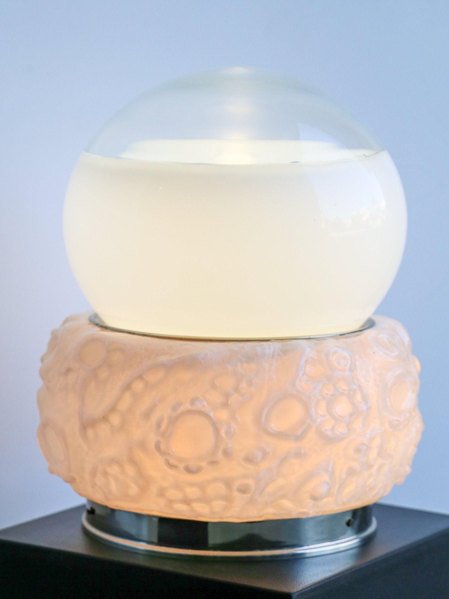 Italian Murano Glass "Osso" Table Lamp by Mazzega, 1970s - Lumini Collections