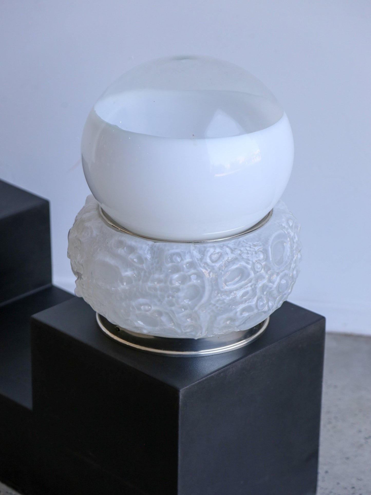 Italian Murano Glass "Osso" Table Lamp by Mazzega, 1970s - Lumini Collections