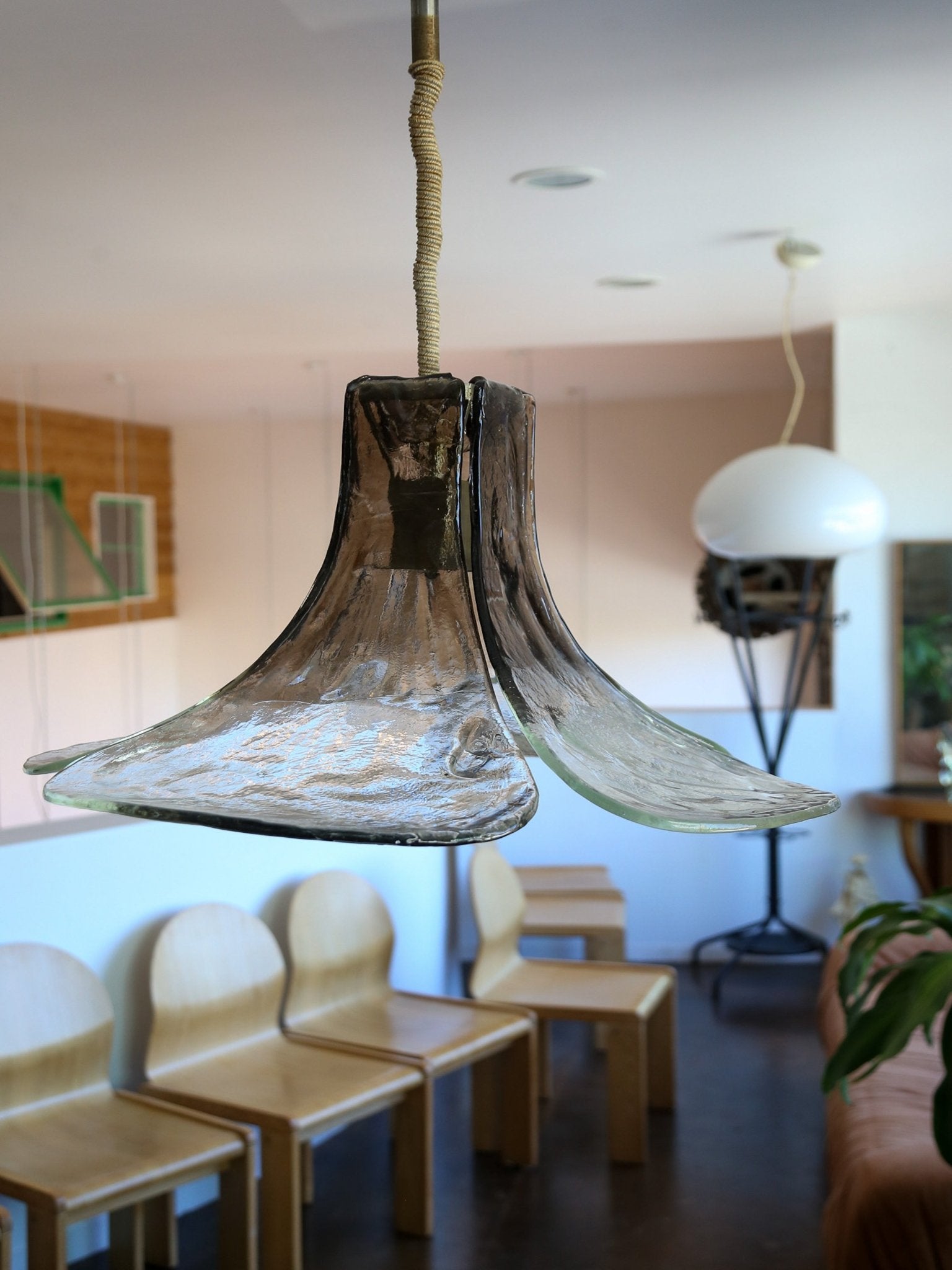 Italian Murano Glass Pendant Light by Carlo Nason for Mazzega - Lumini Collections