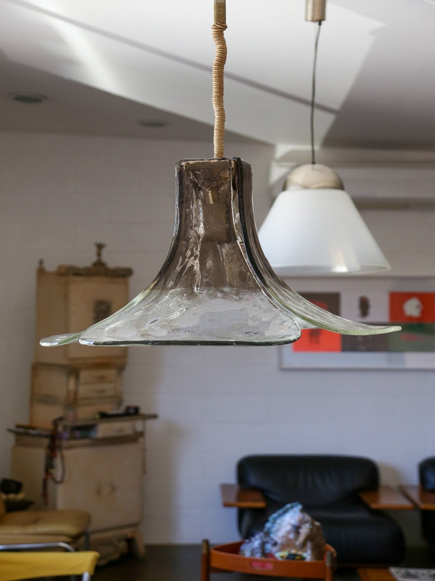 Italian Murano Glass Pendant Light by Carlo Nason for Mazzega - Lumini Collections