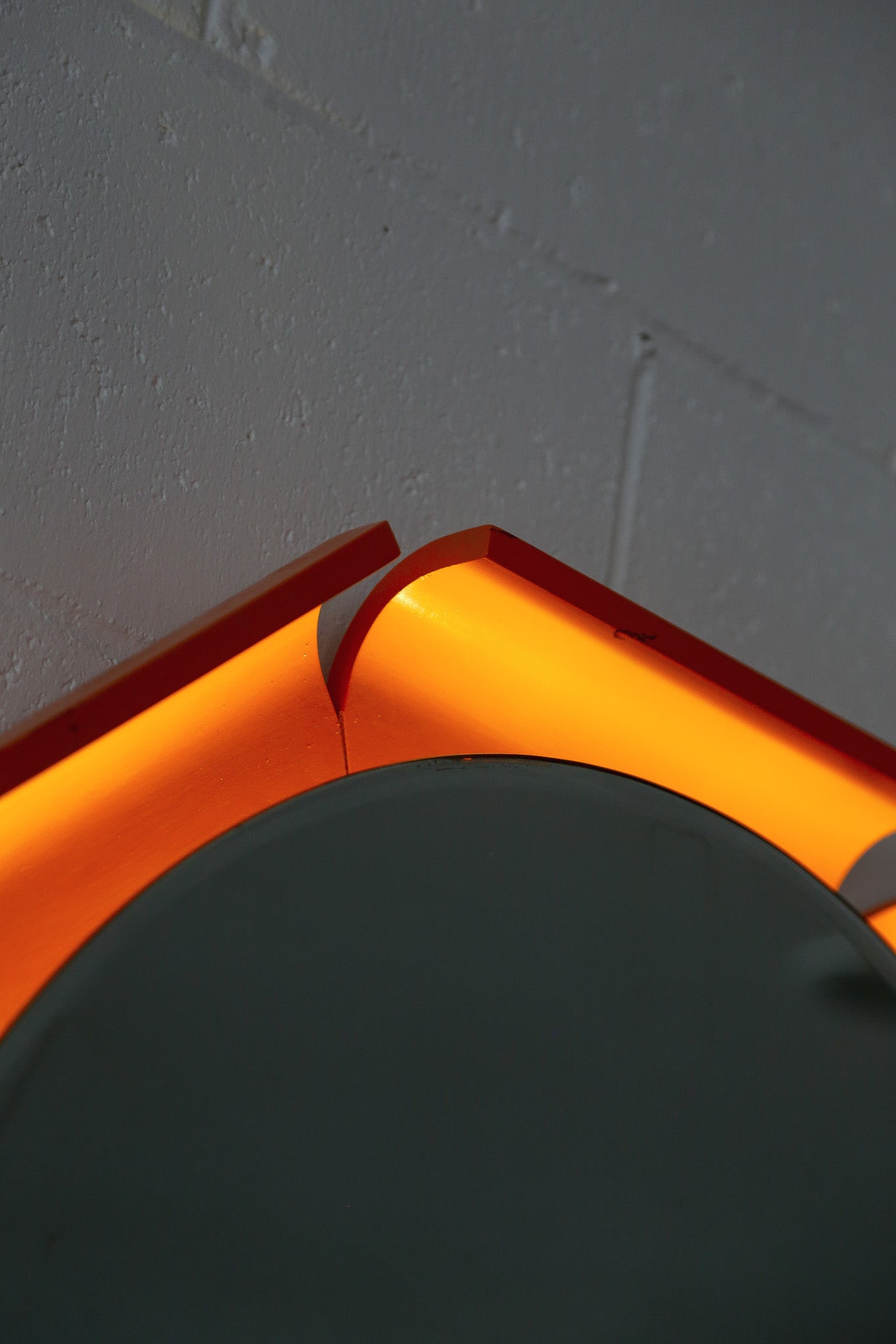 Italian Space Age illuminated wall mirror by ISA Bergamo, 1970s - Lumini Collections
