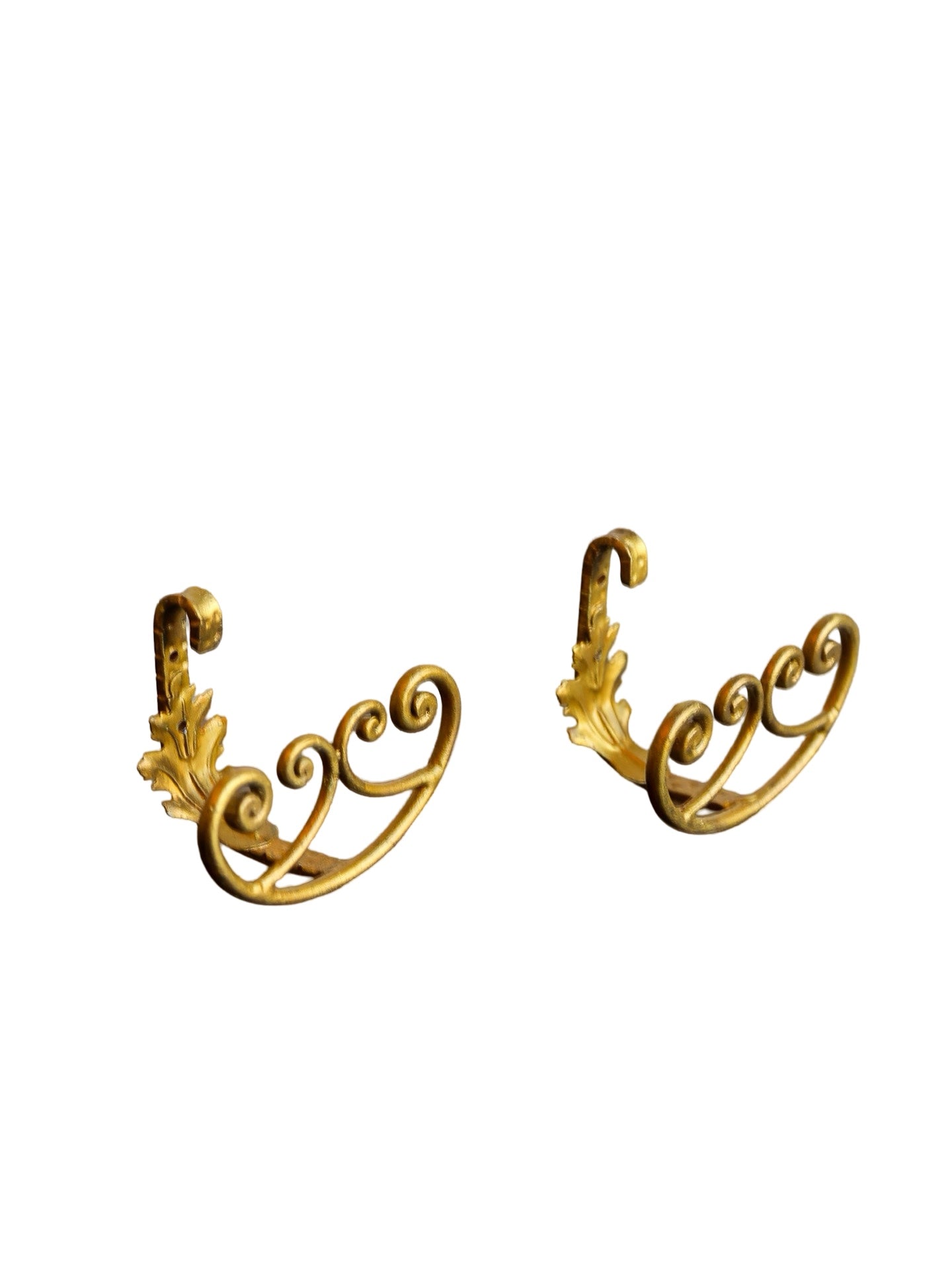 Italian Vintage Gilt Wall Hooks, 1970s - Lumini Collections