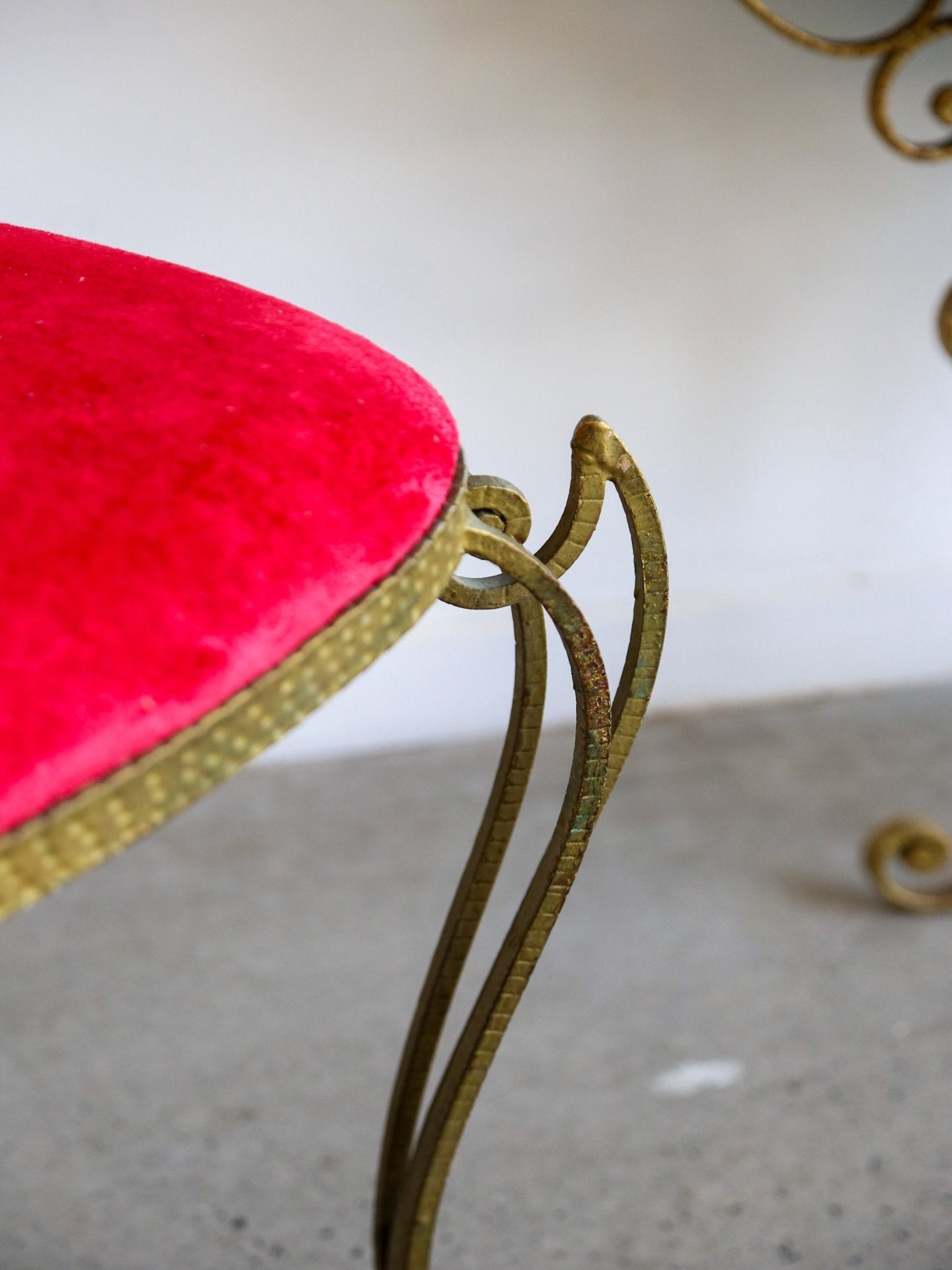 Italian Wrought Iron Console, Mirror and Chairs by Pierluigi Colli - Lumini Collections