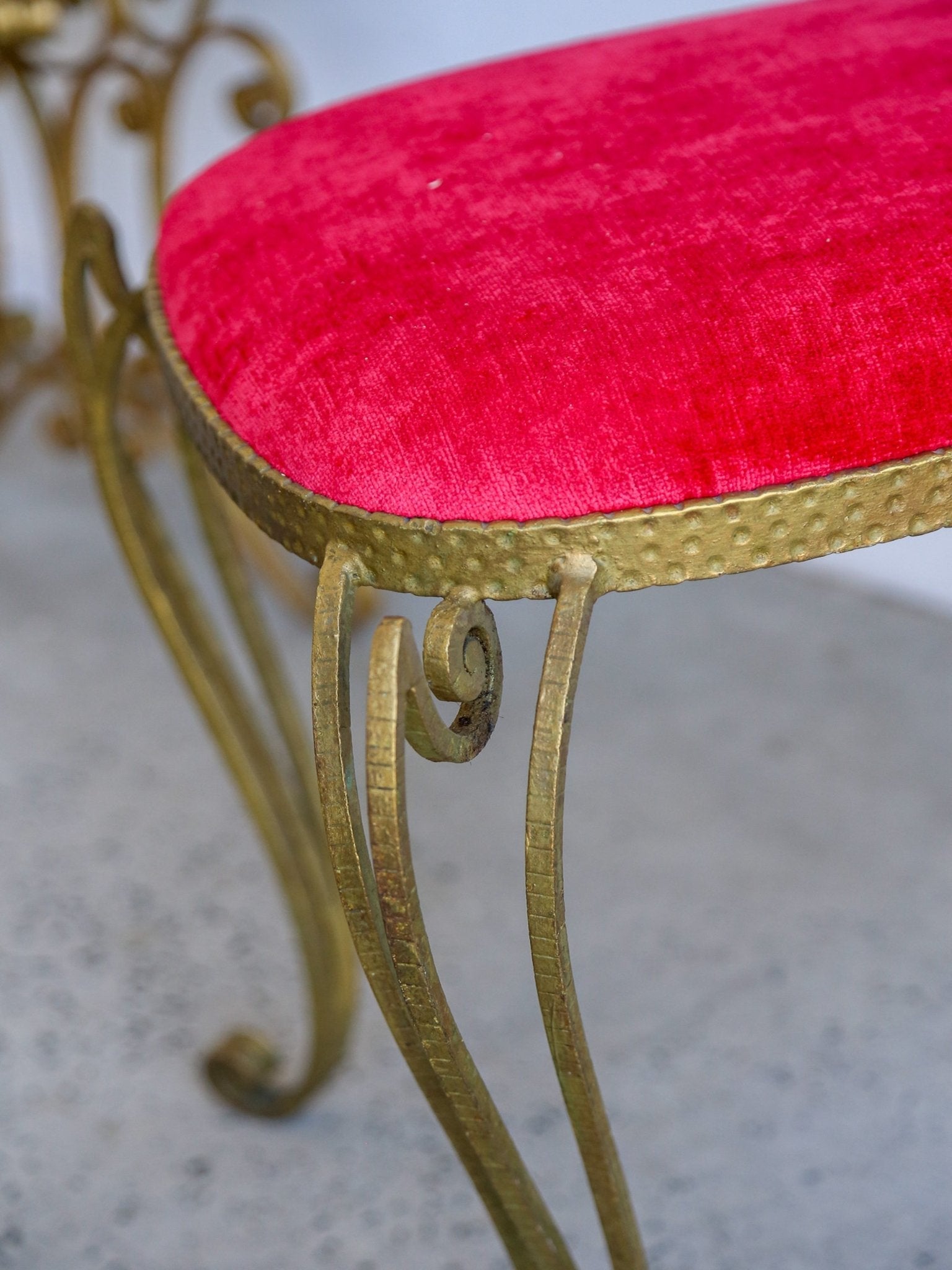 Italian Wrought Iron Console, Mirror and Chairs by Pierluigi Colli - Lumini Collections