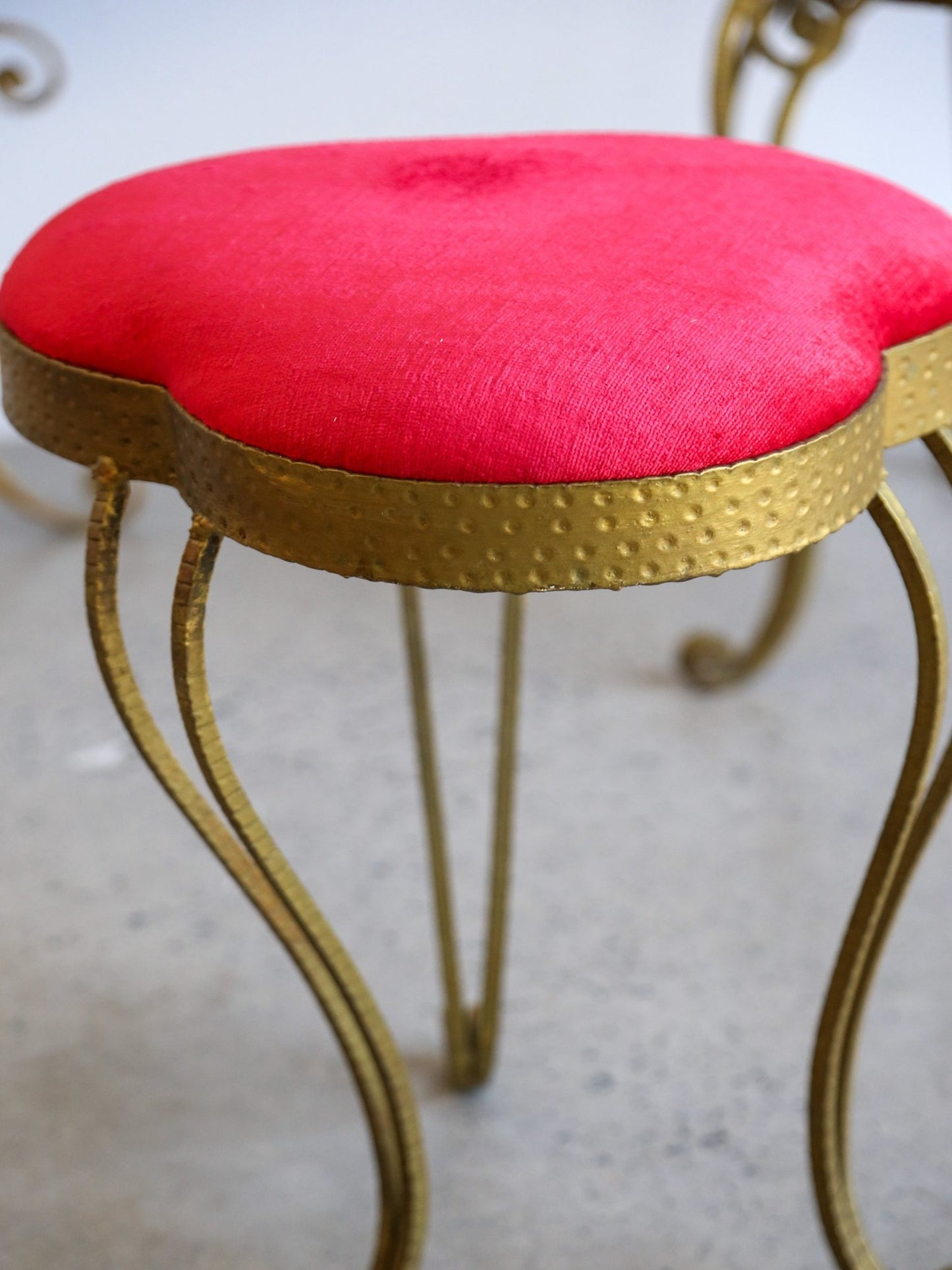 Italian Wrought Iron Console, Mirror and Chairs by Pierluigi Colli - Lumini Collections