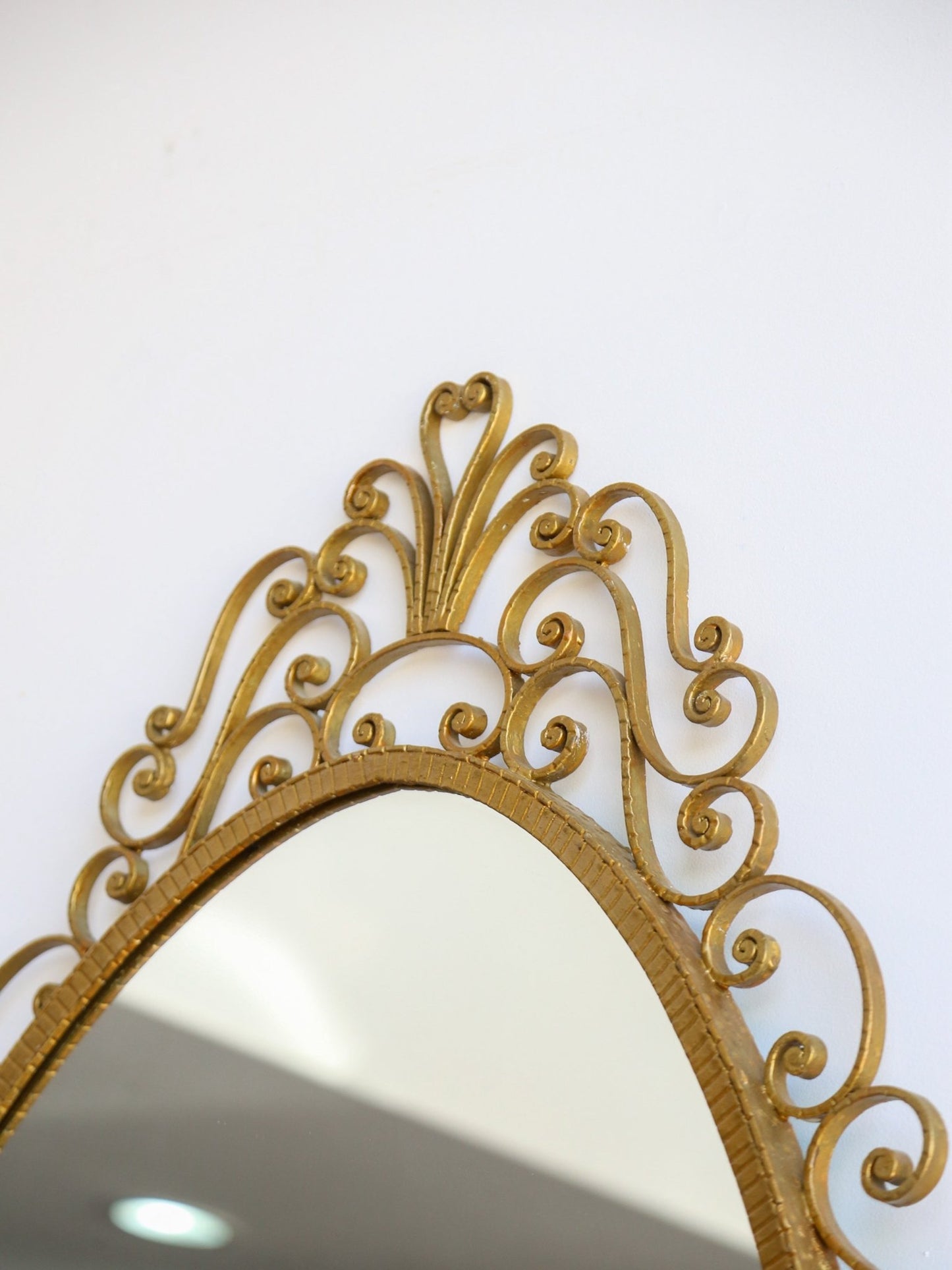 Italian Wrought Iron Console, Mirror and Chairs by Pierluigi Colli - Lumini Collections