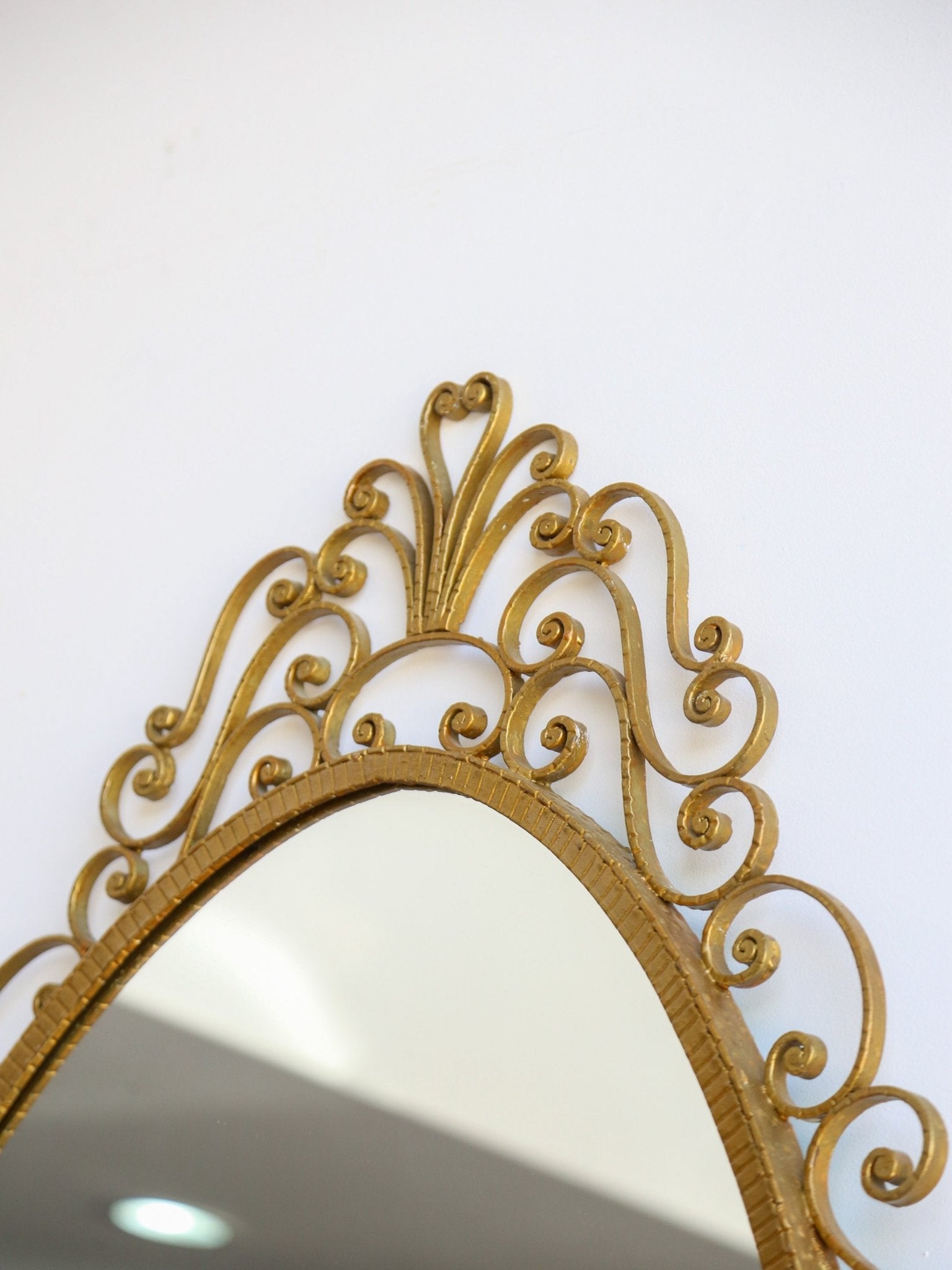 Italian Wrought Iron Console, Mirror and Chairs by Pierluigi Colli - Lumini Collections