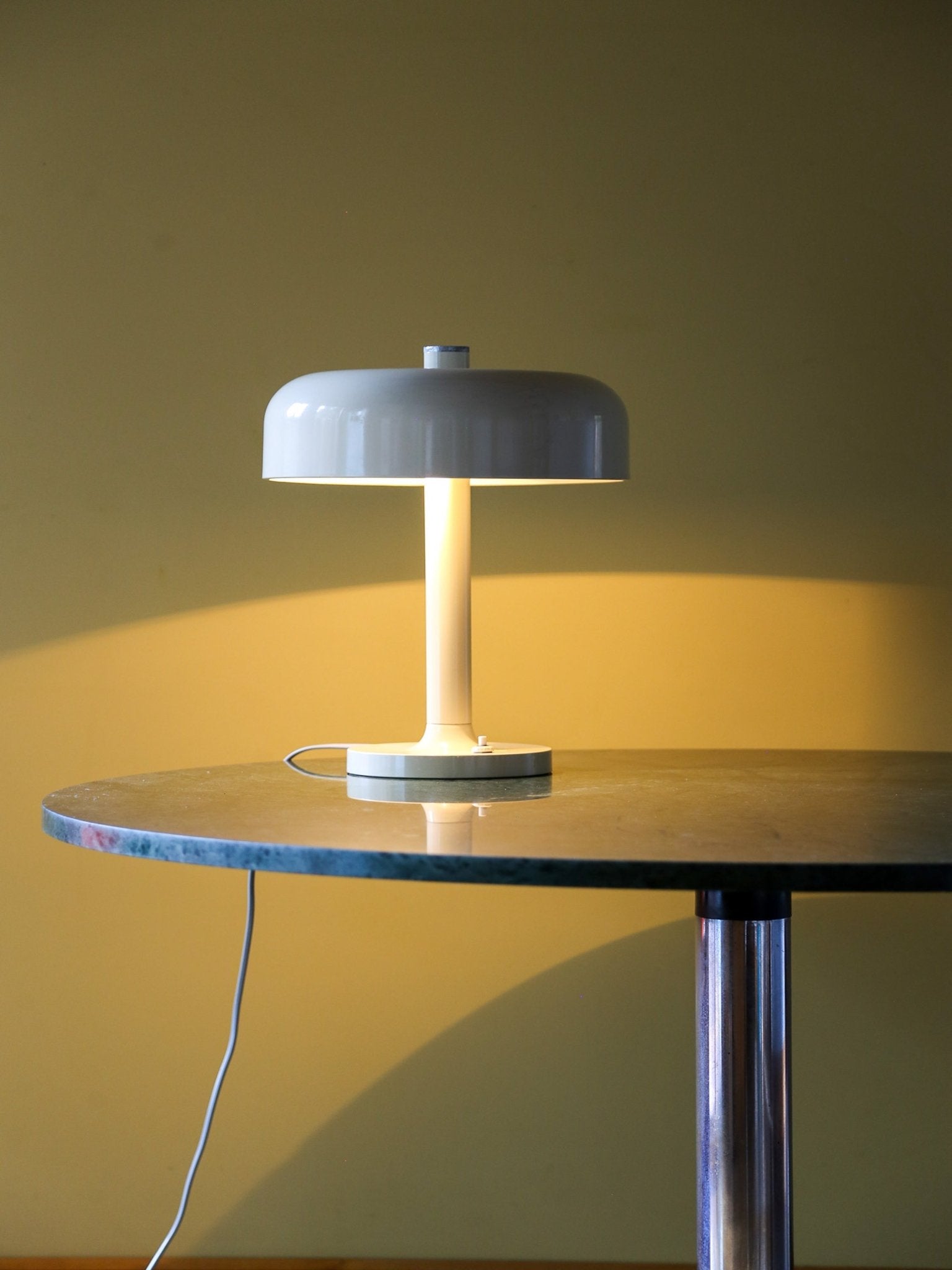 Joseph Hurka White Metal Table Lamp - Lumini Collections