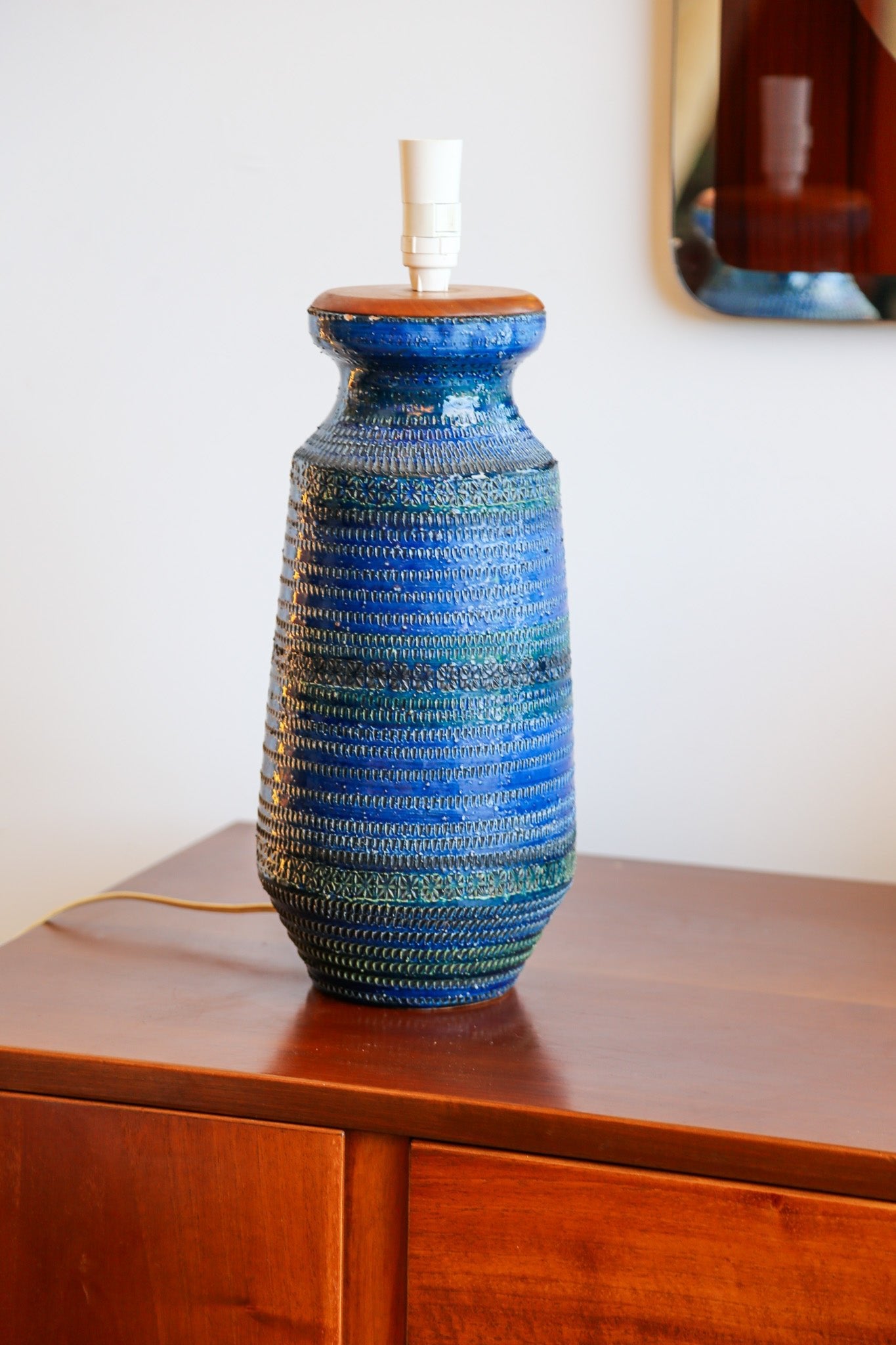 Large Bitossi Ceramic Table Lamp, Italy, 1960s - Lumini Collections