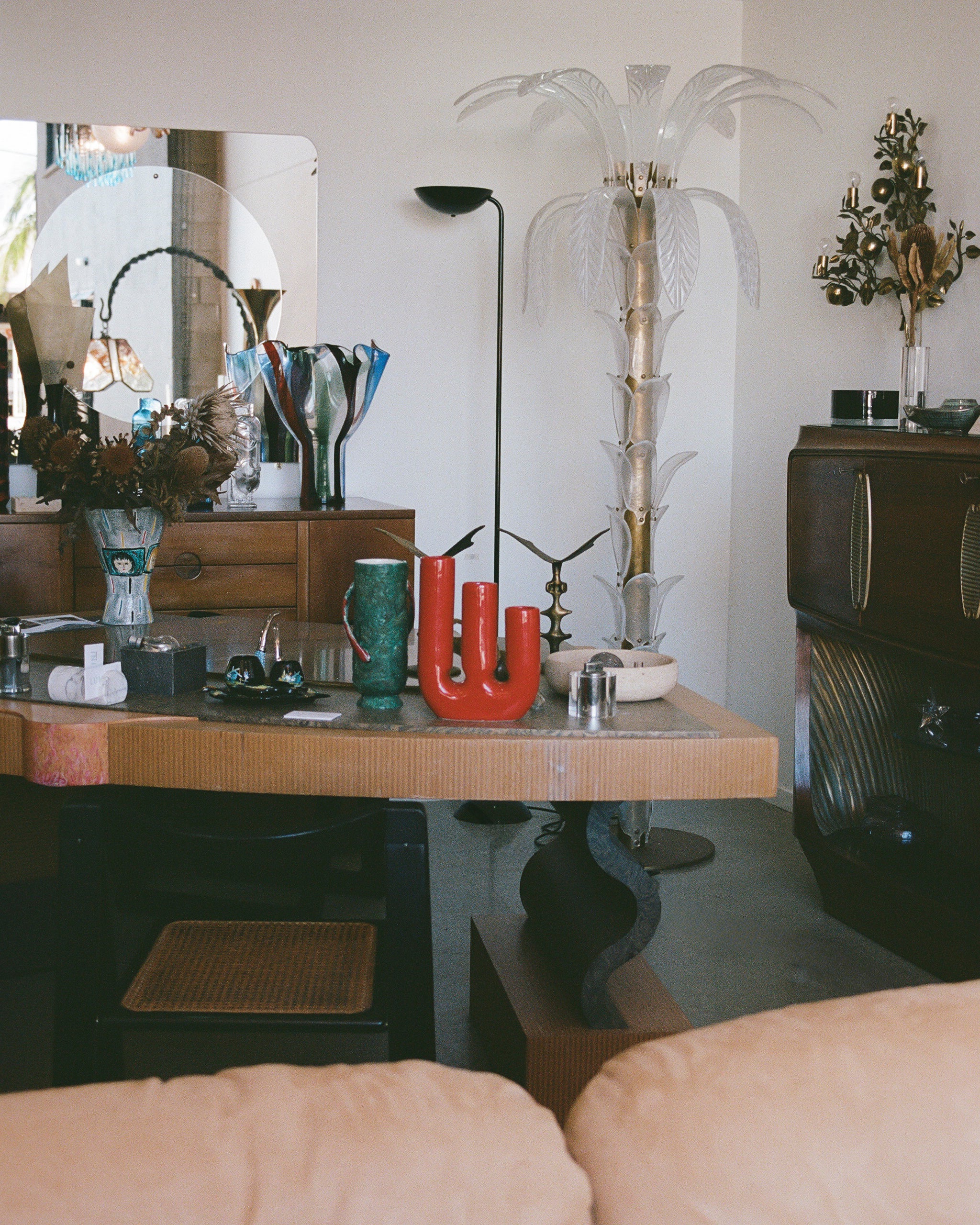 inside a curated showroom