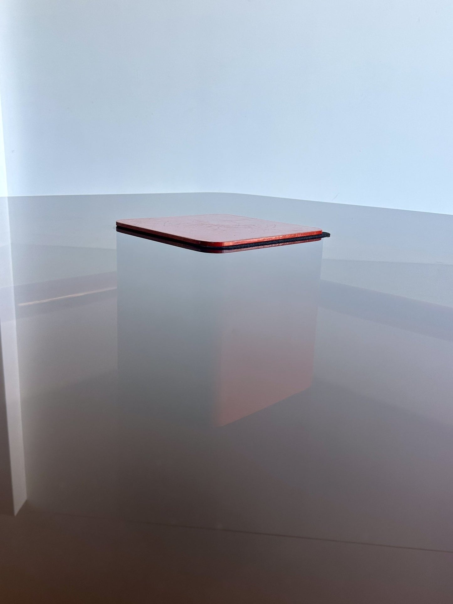 Marzio Cecchi for Studio Most Space Age smoked glass coffee table - Lumini Collections
