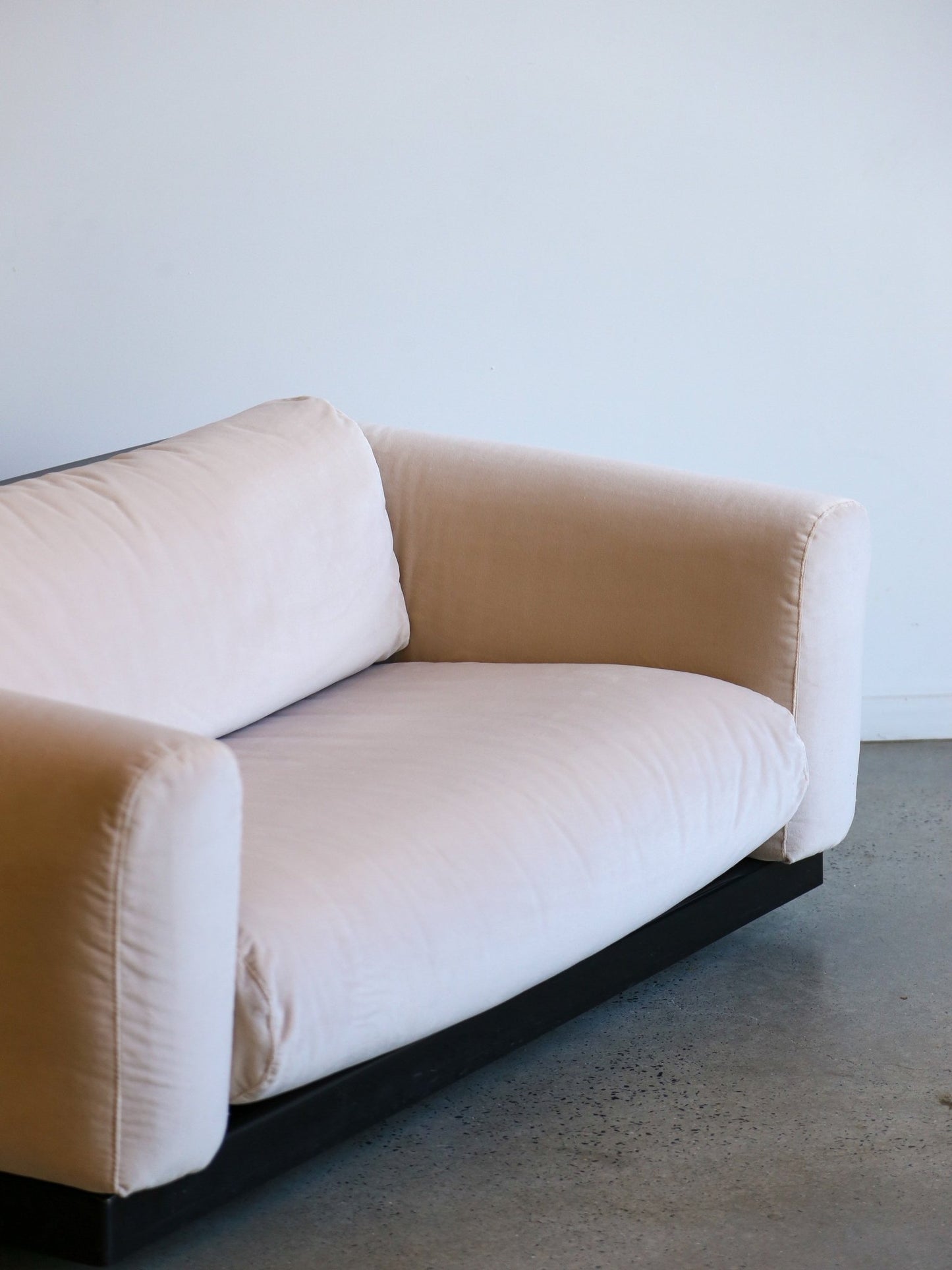Mid Century Modern Gradual Sofa With Black Base by Cini Boeri for Knoll - Lumini Collections