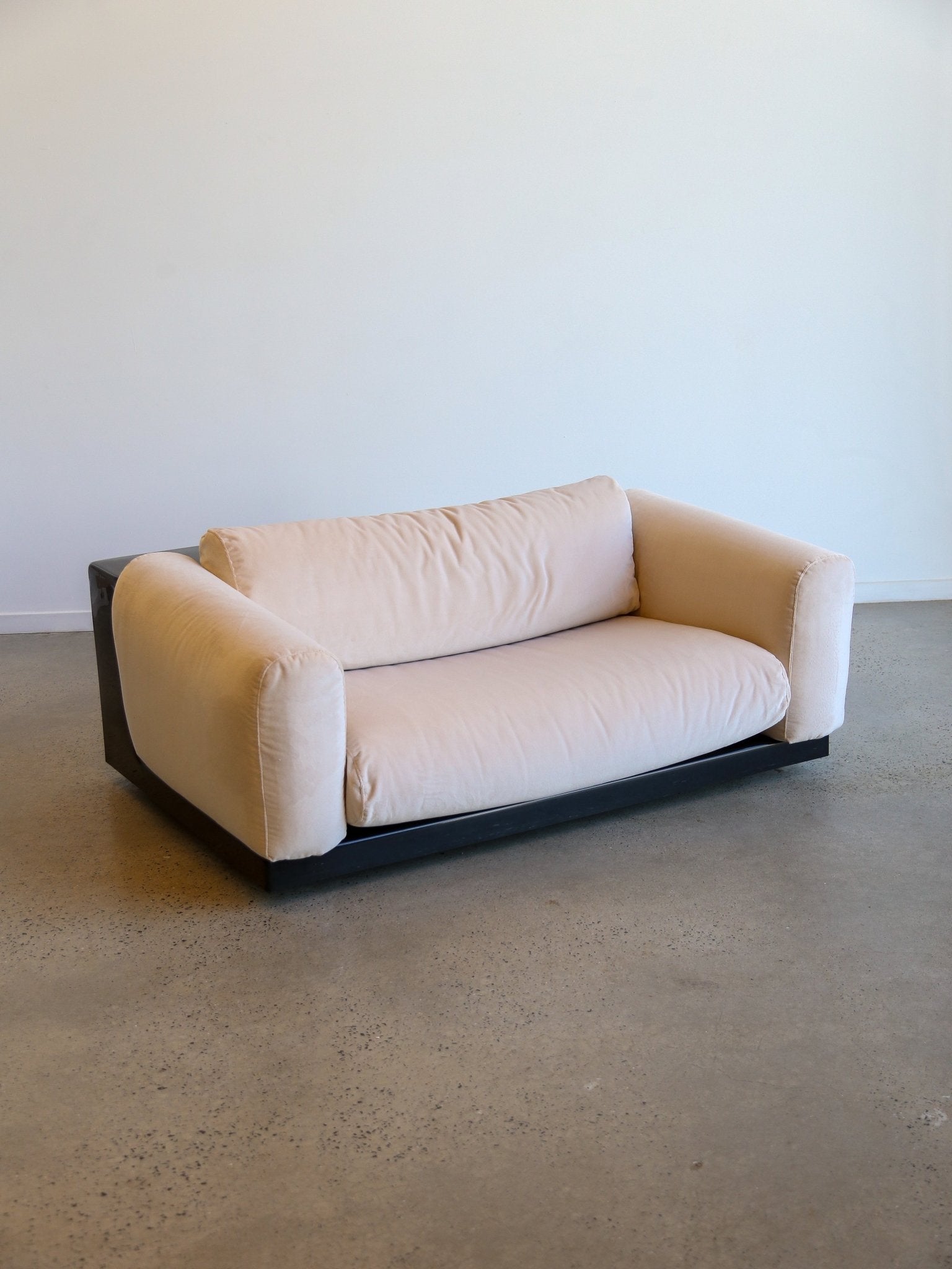 Mid Century Modern Gradual Sofa With Black Base by Cini Boeri for Knoll - Lumini Collections