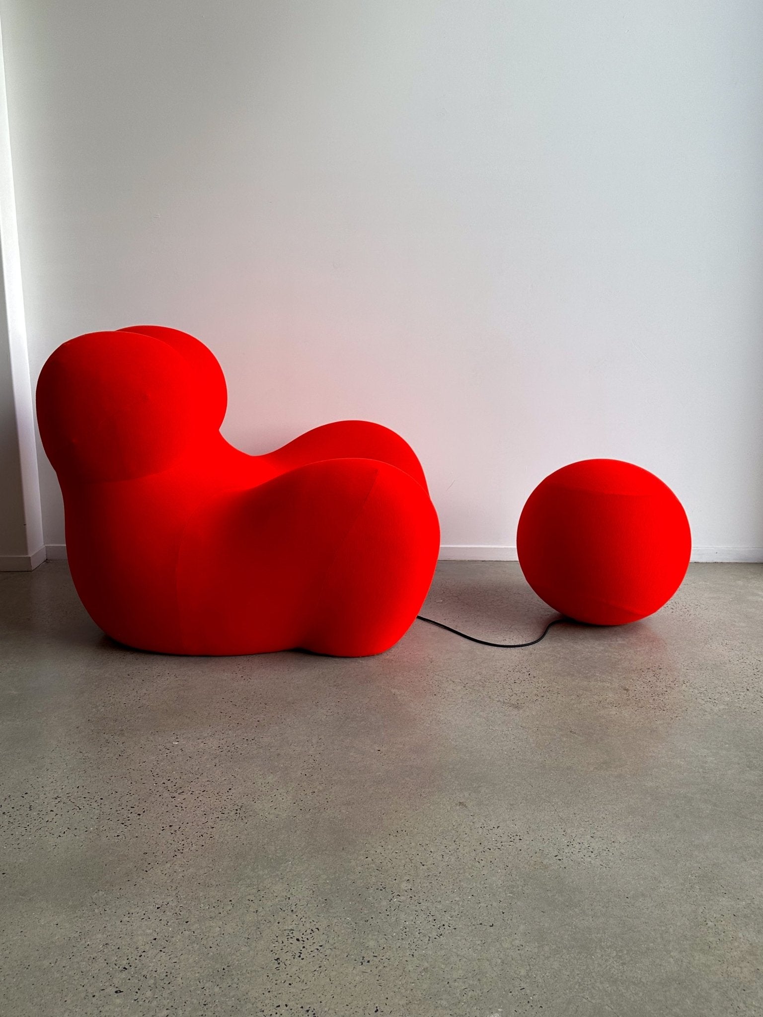 Mid Century Modern Italian Armchair and Ottoman by Gaetano Pesce for B&B Italia - Lumini Collections