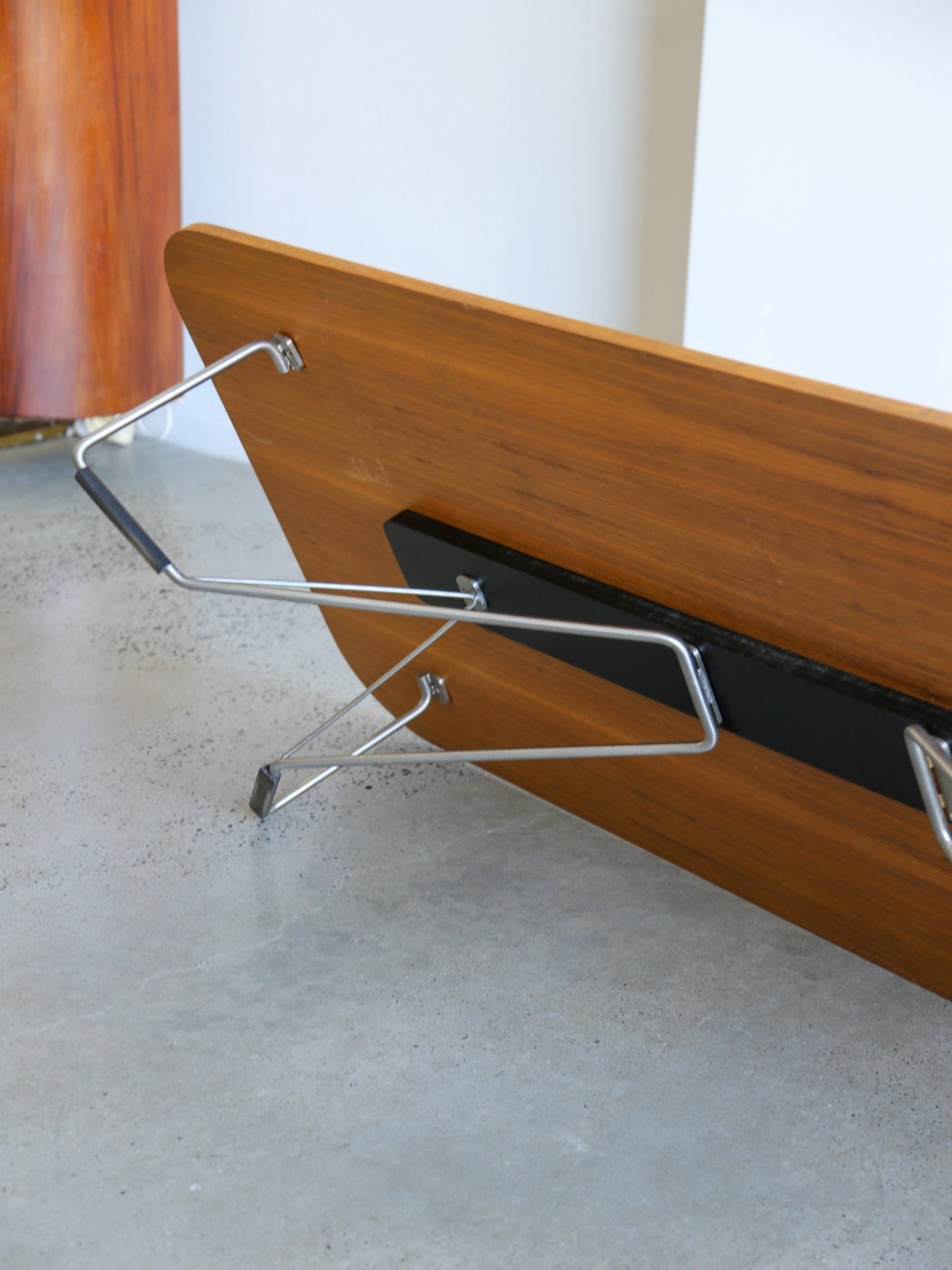Mid - Century Modern Low Coffee Table with Chrome Base, 1970s - Lumini Collections