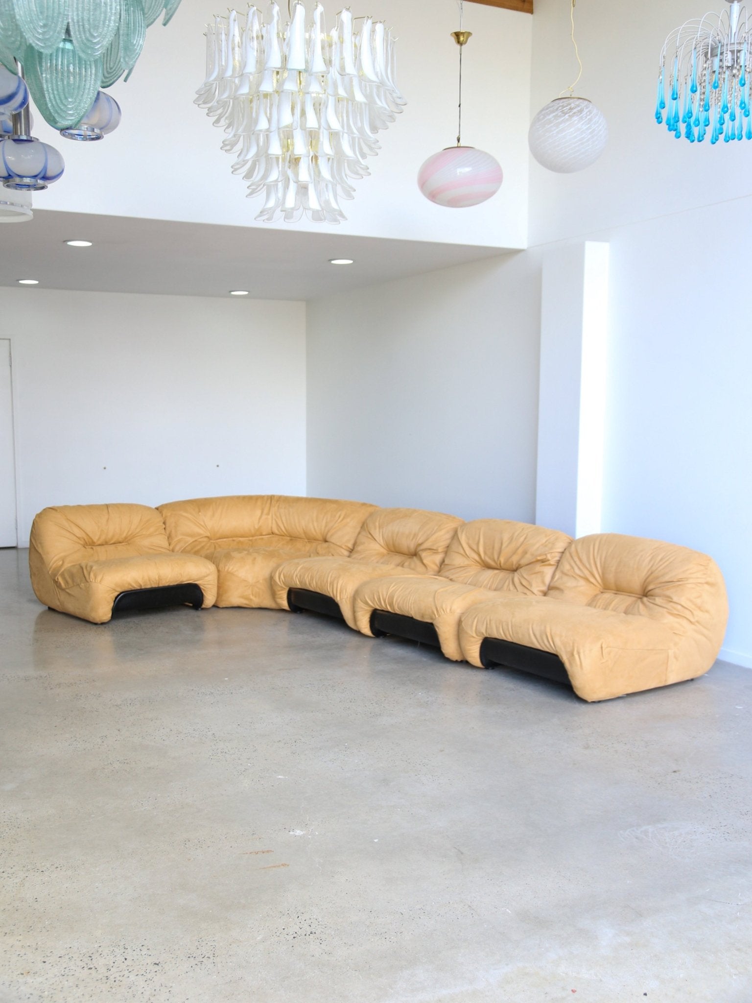 Mid - Century Modern Luxury Modular Sofa “Malù” by Diego Mattu for 1P, Italy, 1960s - Lumini Collections