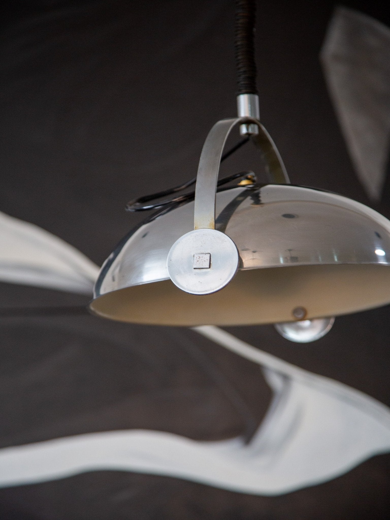 Midcentury chrome pendants lights by Goffredo Reggiani for Reggiani Srl, 1960s - Lumini Collections
