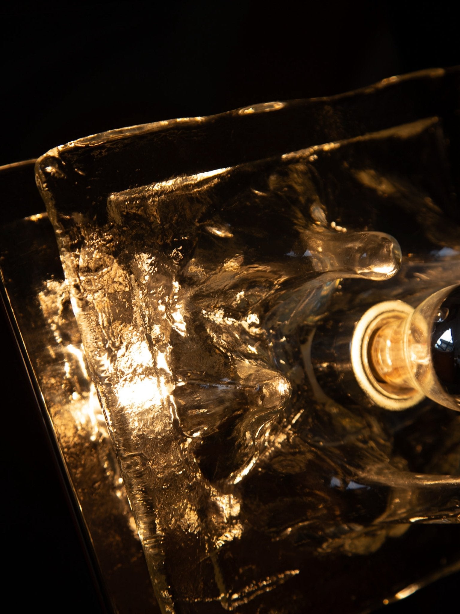 Murano Glass & Chrome Table Lamp by Toni Zuccheri for Vearte 1960s - Lumini Collections