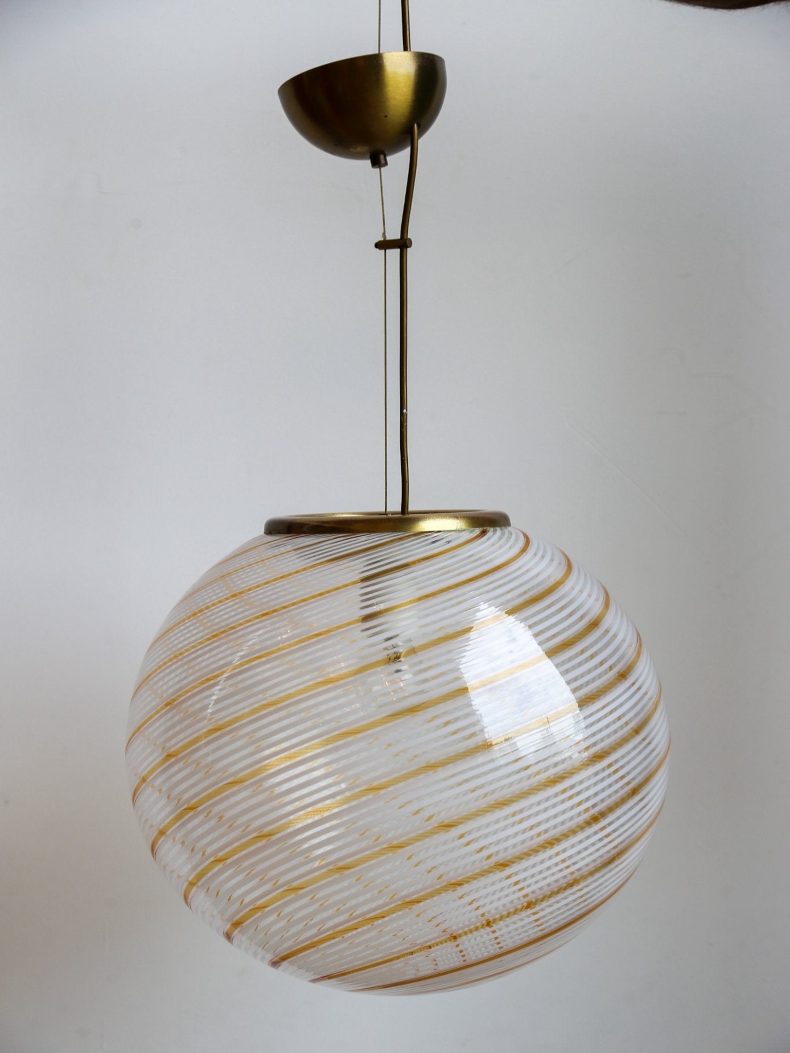 Murano Glass Pendant Light by Paolo Venini, Italy 1960s - Lumini Collections