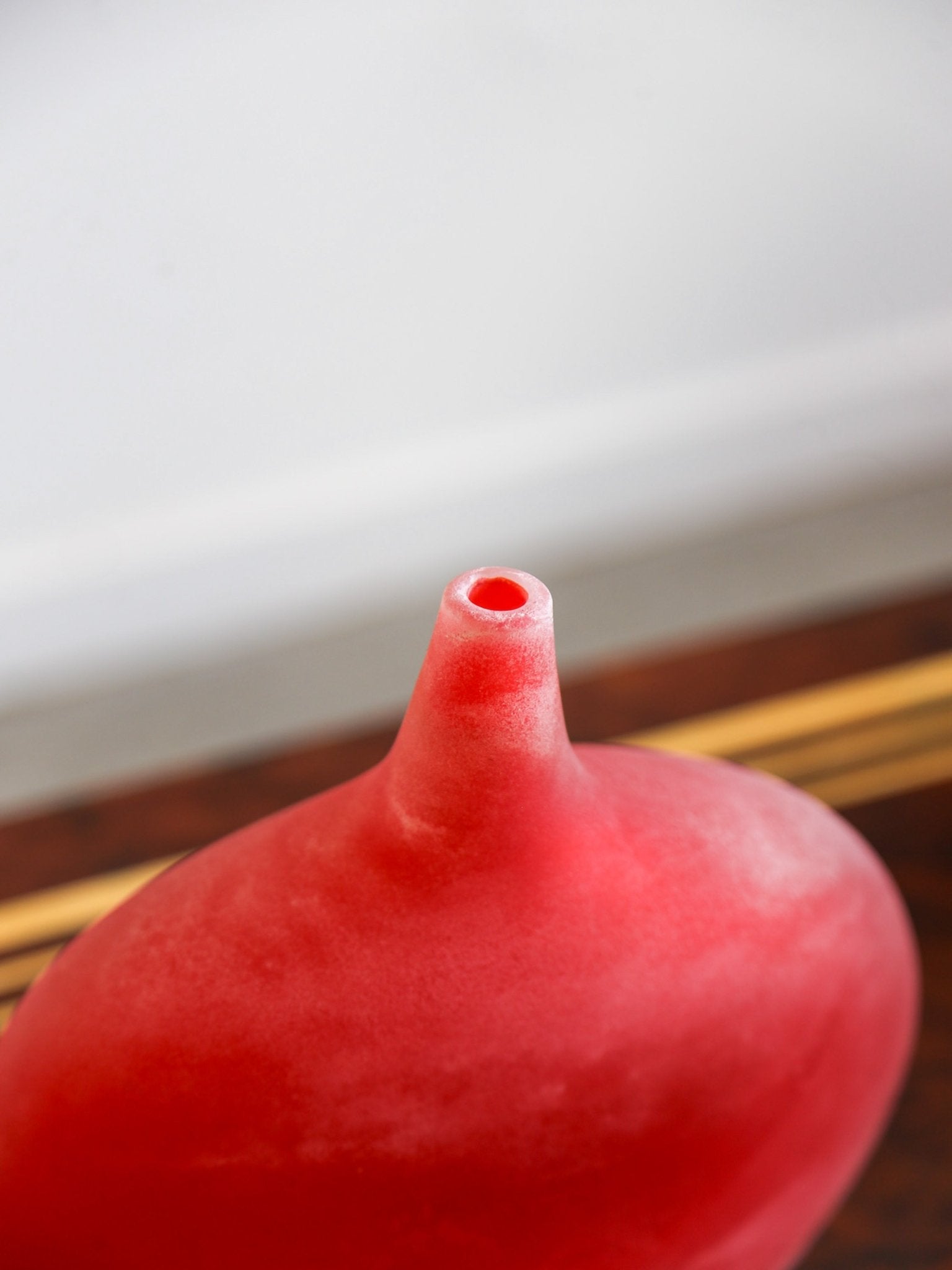 Murano Red Art Glass Vase, Italy 1970s - Lumini Collections