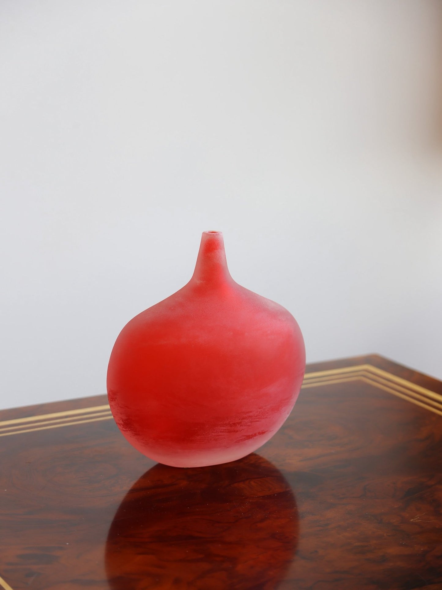 Murano Red Art Glass Vase, Italy 1970s - Lumini Collections