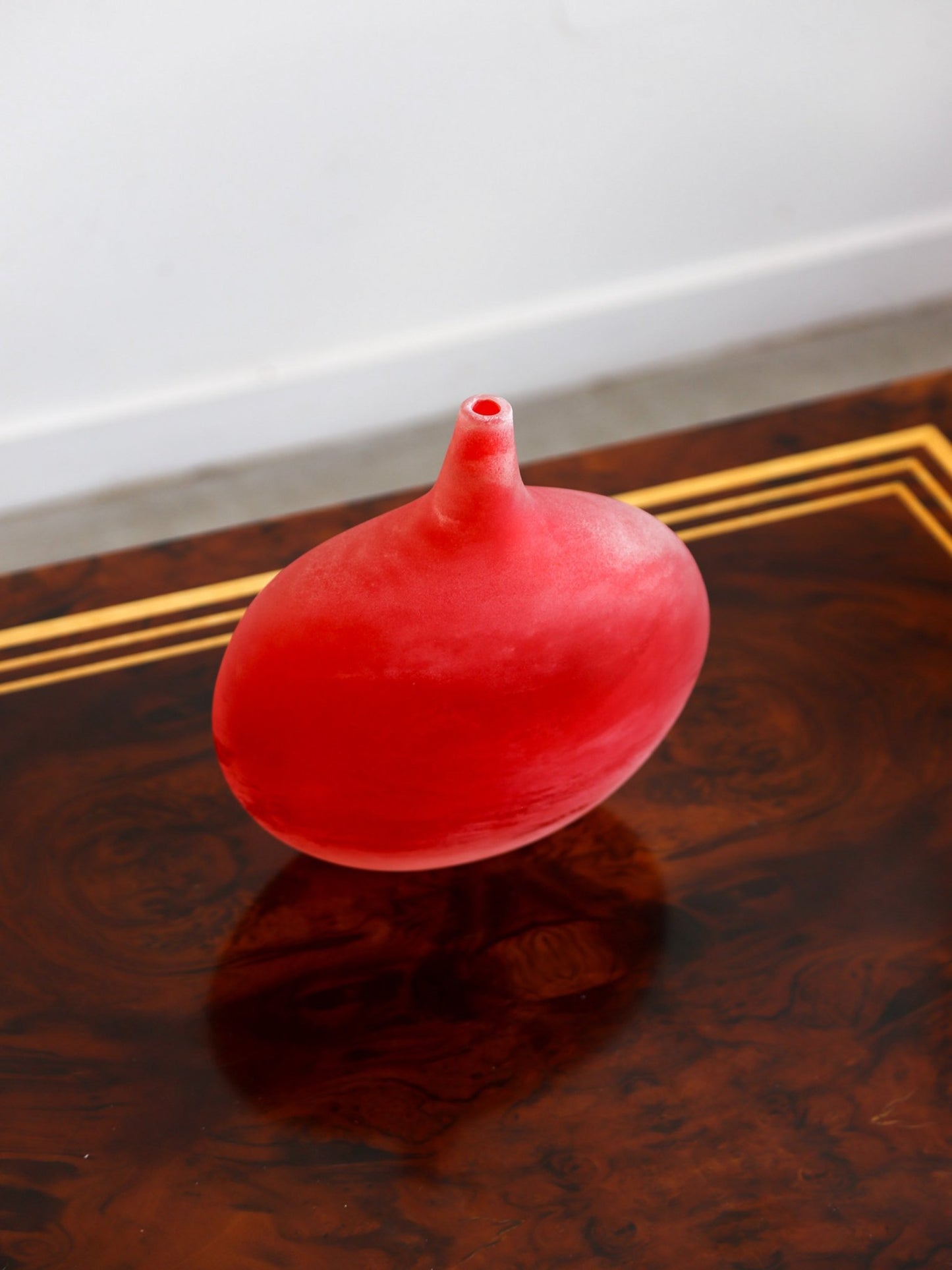 Murano Red Art Glass Vase, Italy 1970s - Lumini Collections