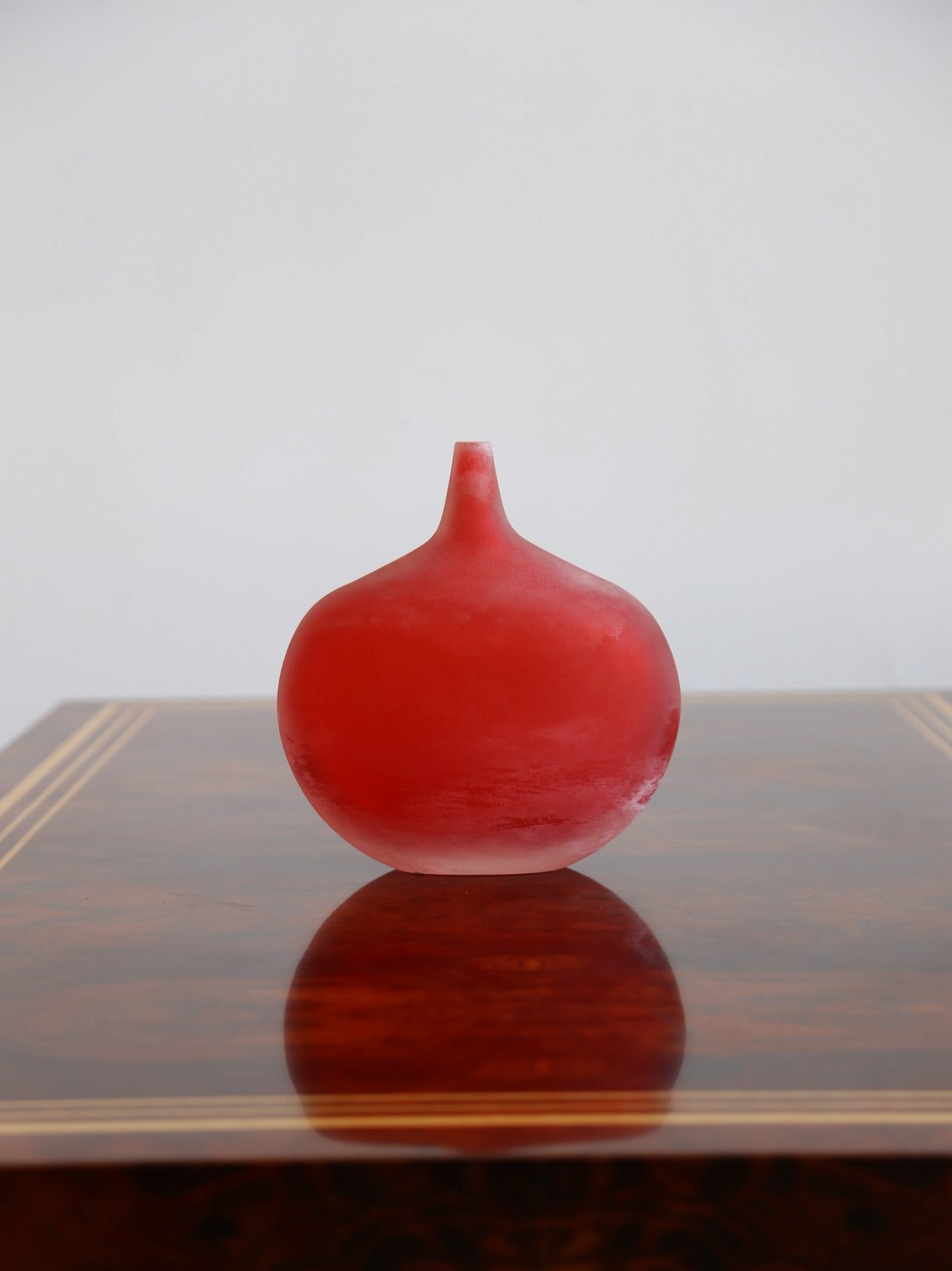 Murano Red Art Glass Vase, Italy 1970s - Lumini Collections