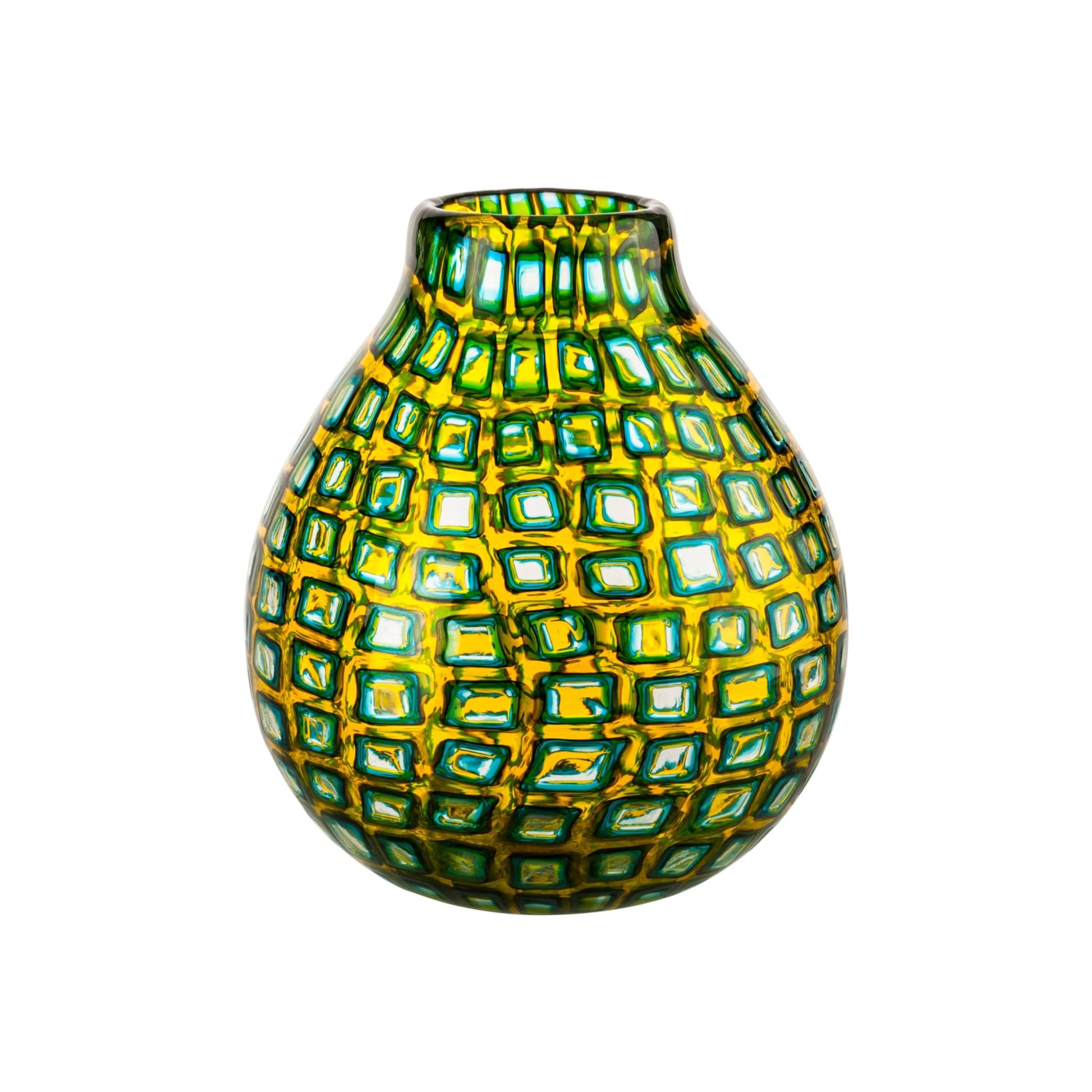 Murrine Romane Vase by Carlo Scarpa for Venini (Green Edition) - Lumini Collections