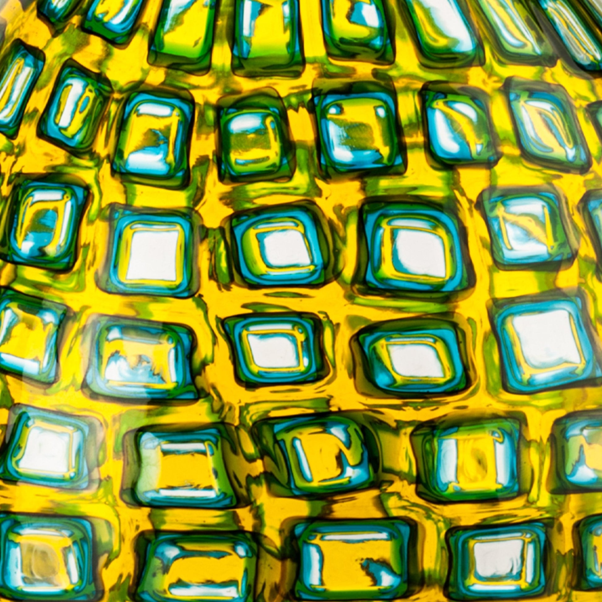 Murrine Romane Vase by Carlo Scarpa for Venini (Green Edition) - Lumini Collections