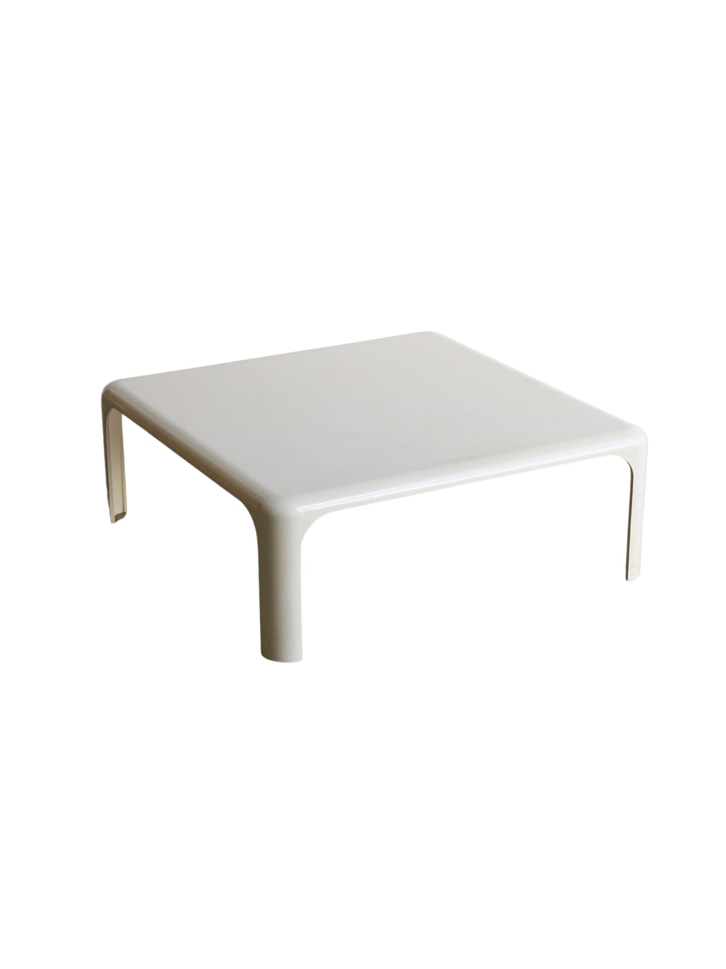 Space Age White Demetrio Coffee Table by Vico Magistretti for Artemide