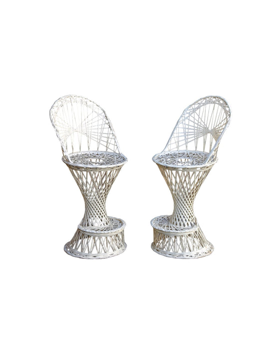 Russell Woodard Spun Fiberglass Bar Stools - Lumini Collections