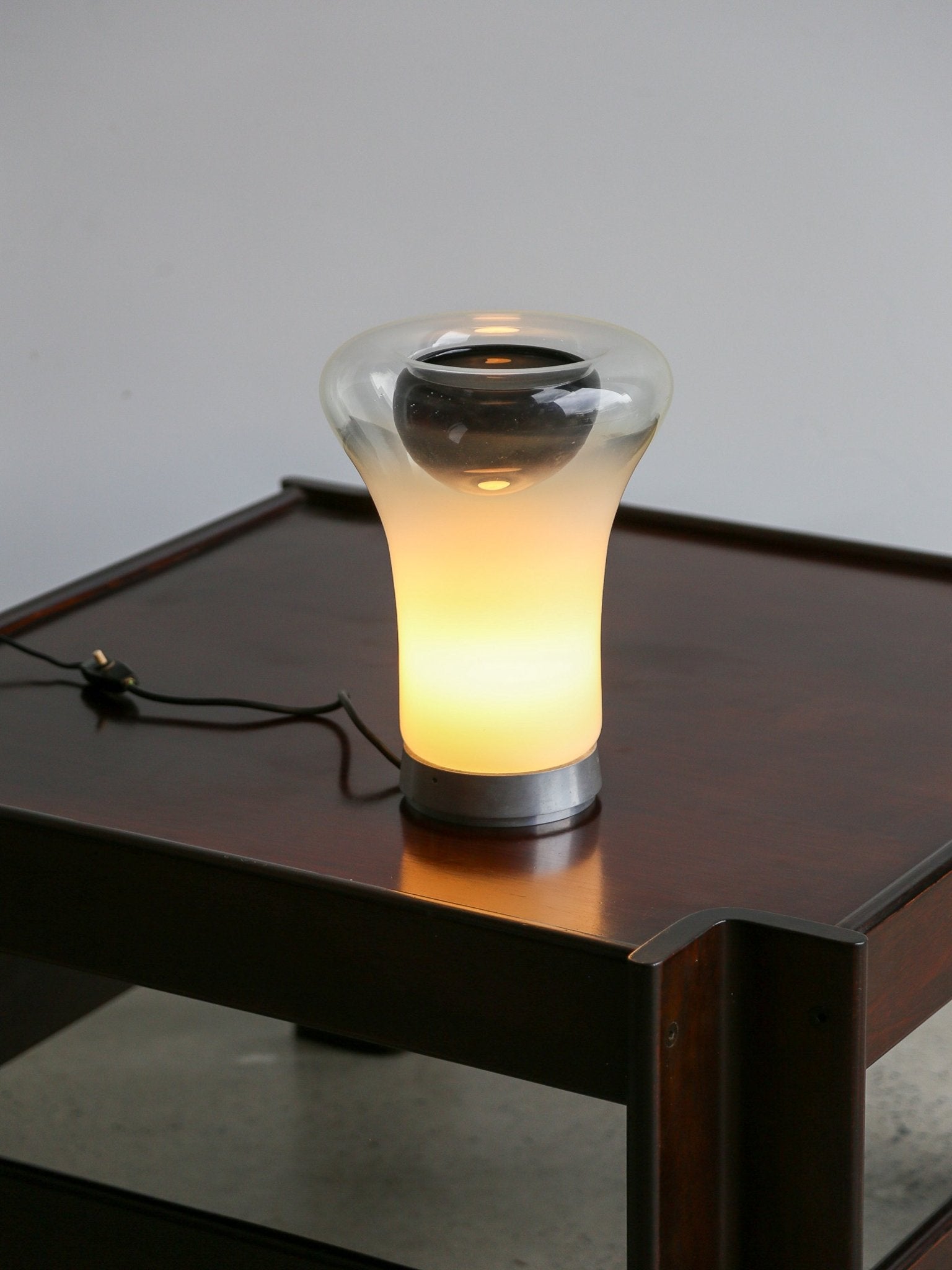 Saffo Table Lamp by Angelo Mangiarotti for Artemide in Murano Glass 1960s - Lumini Collections