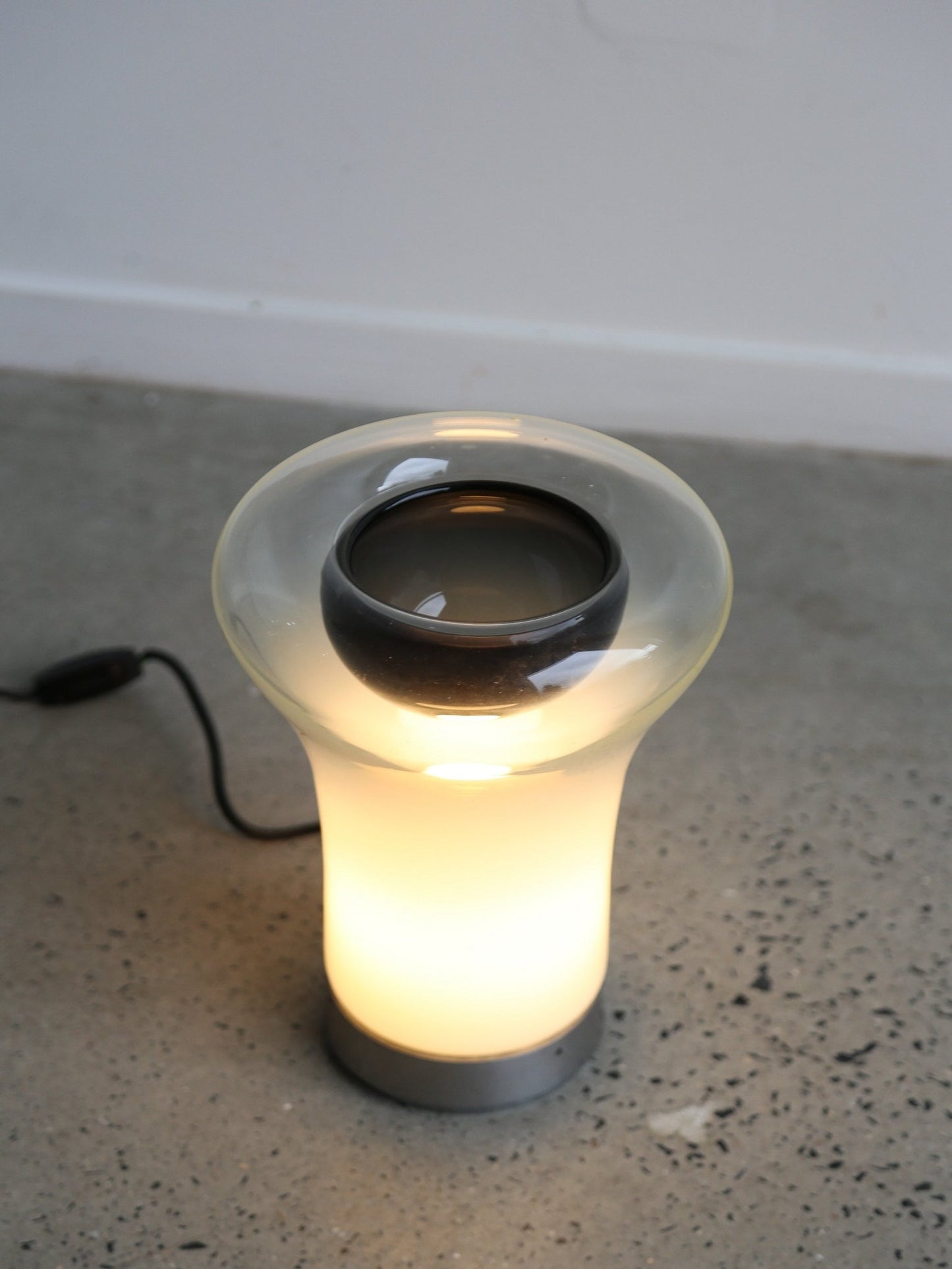 Saffo Table Lamp by Angelo Mangiarotti for Artemide in Murano Glass 1960s - Lumini Collections