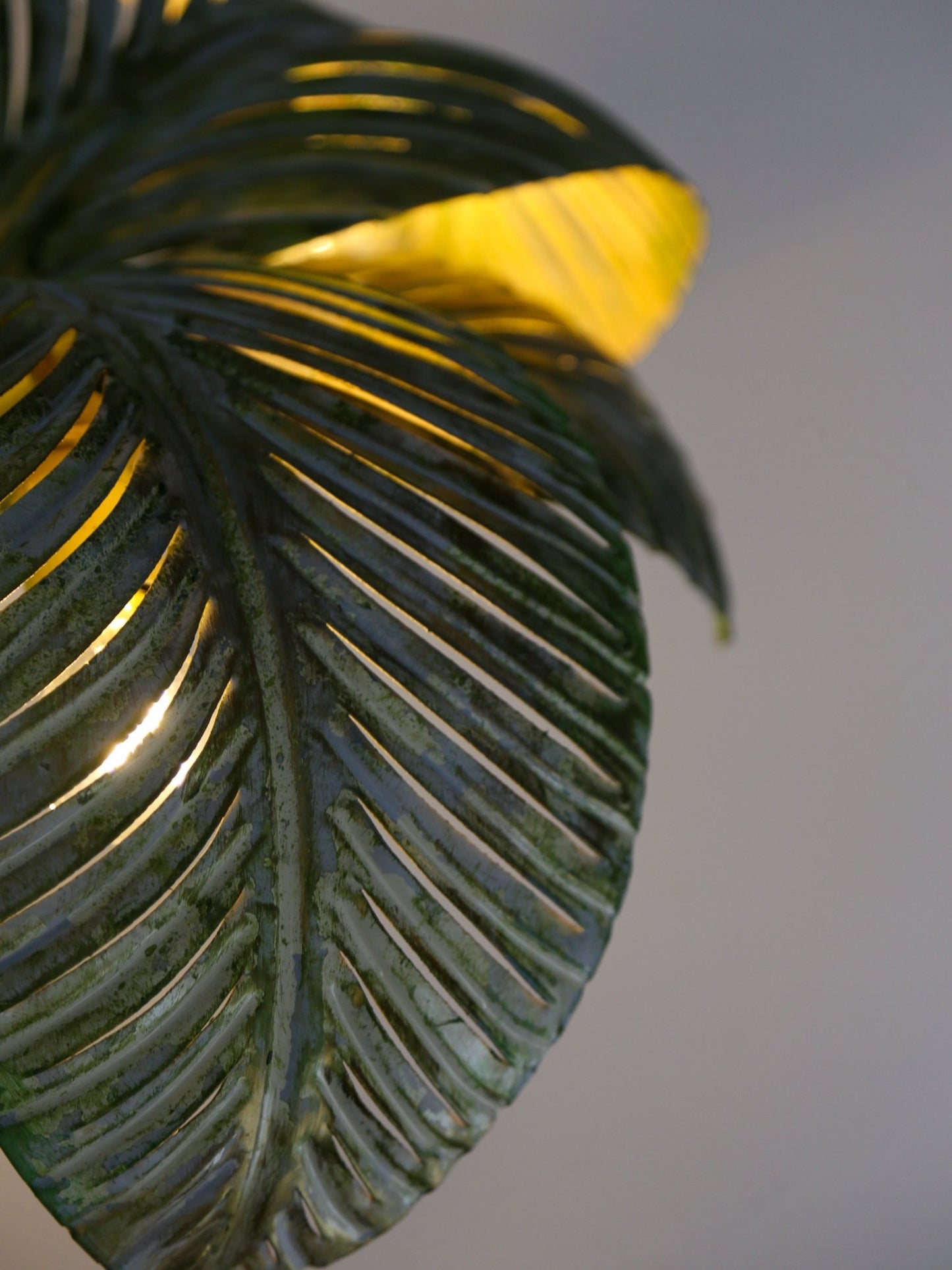 Sergio Terzani Brass Palm Tree Floor Lamp, Italy 1970s - Lumini Collections