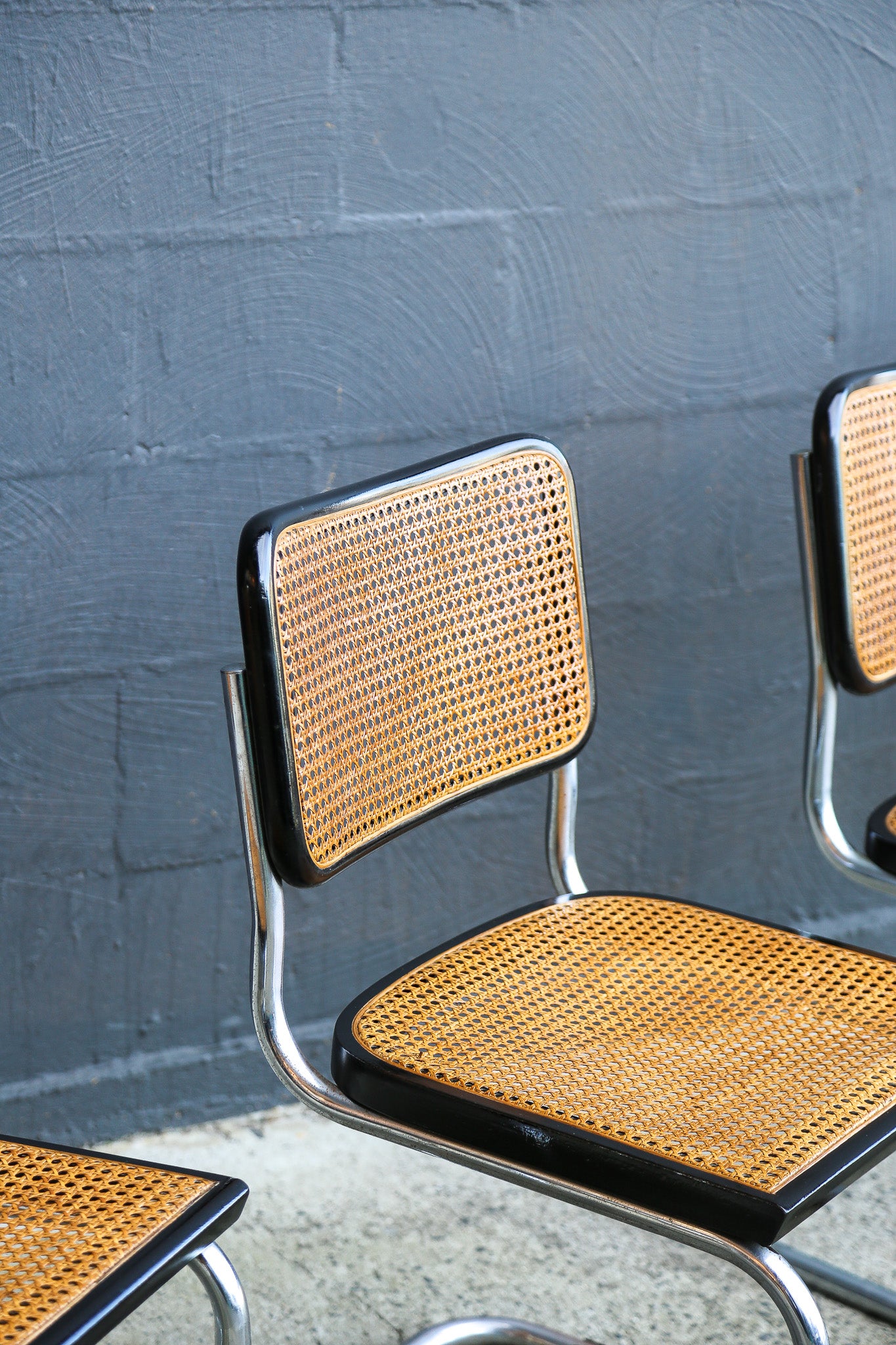 Set of Five Cesca Chairs by Marcel Breuer for Gavina, Italy 1960s - Lumini Collections