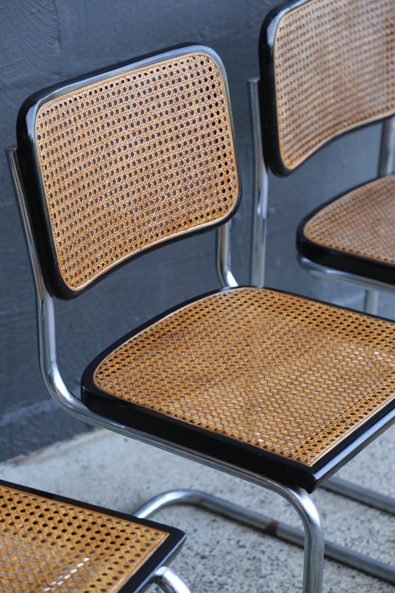 Set of Five Cesca Chairs by Marcel Breuer for Gavina, Italy 1960s - Lumini Collections