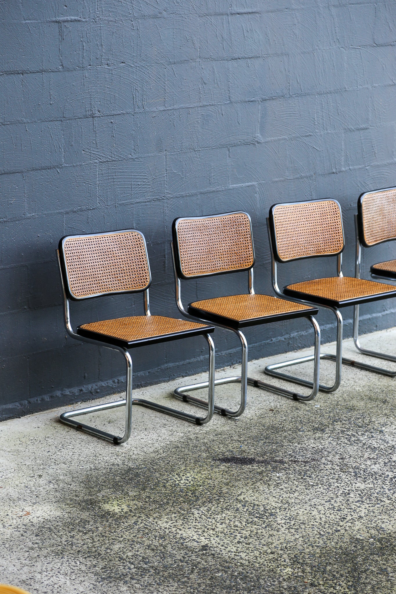 Set of Five Cesca Chairs by Marcel Breuer for Gavina, Italy 1960s - Lumini Collections