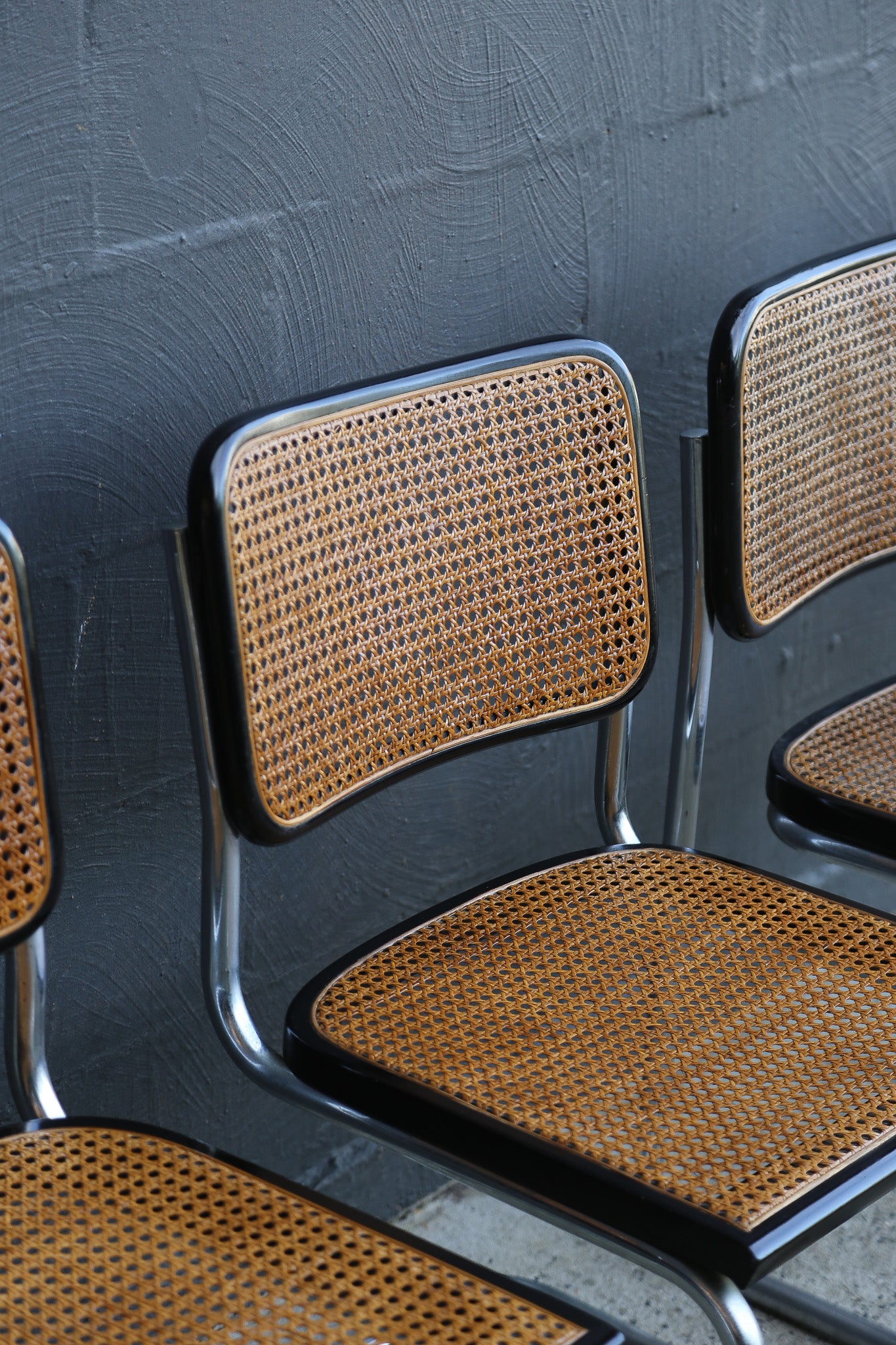 Set of Five Cesca Chairs by Marcel Breuer for Gavina, Italy 1960s - Lumini Collections