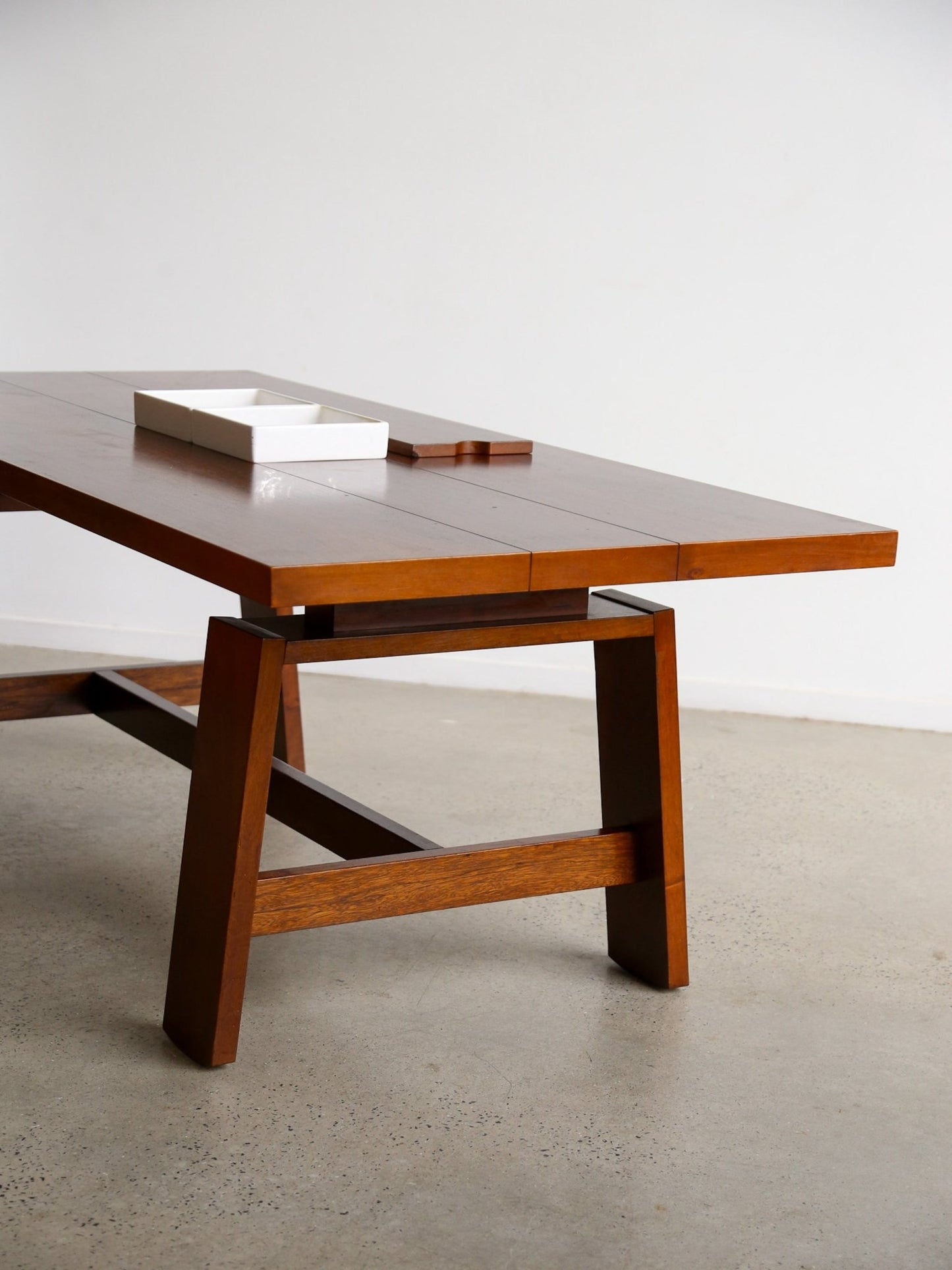 Silvio Coppola Model 611 Dining Table with Ceramic Inserts, 1960s - Lumini Collections