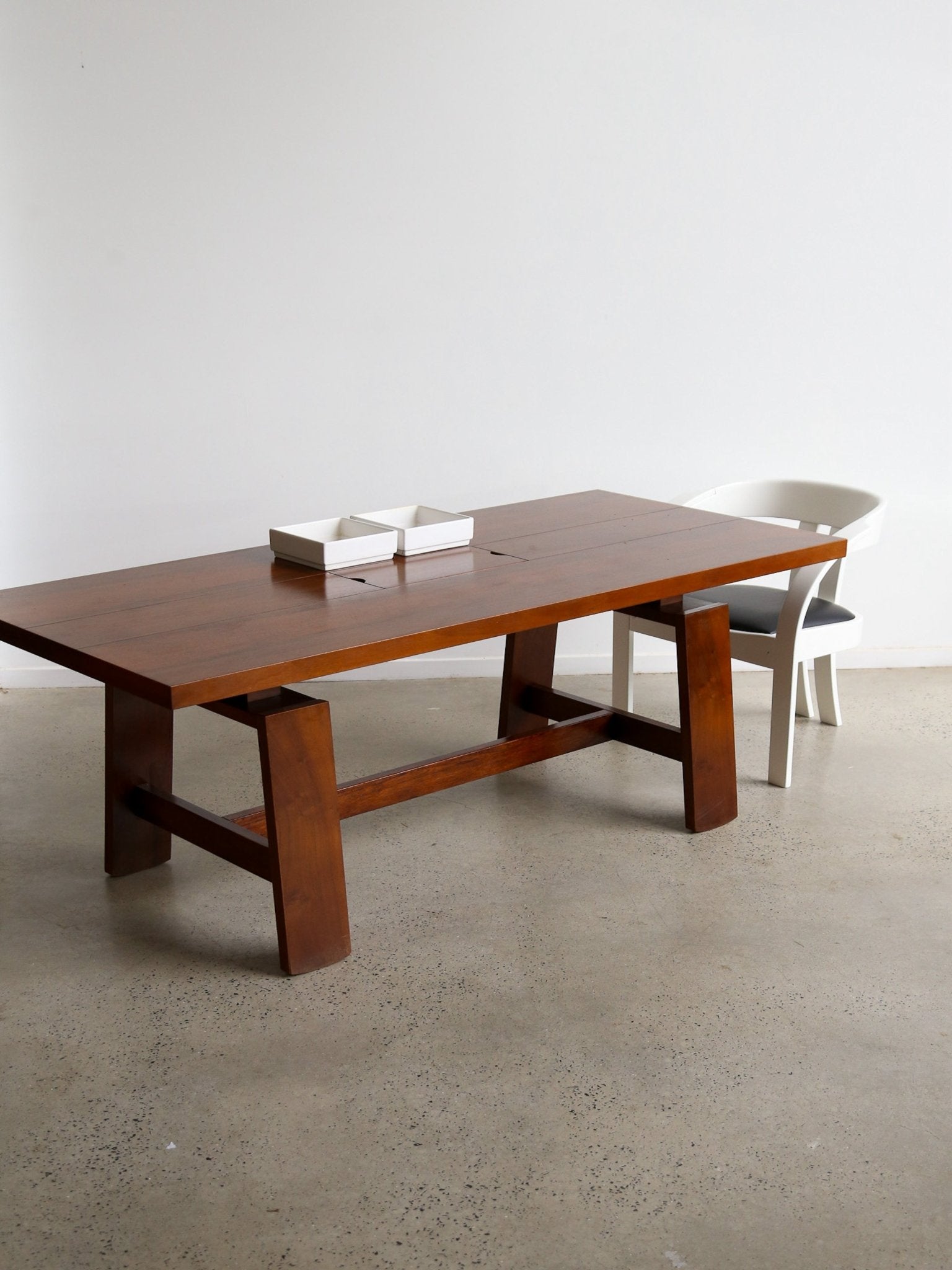 Silvio Coppola Model 611 Dining Table with Ceramic Inserts, 1960s - Lumini Collections