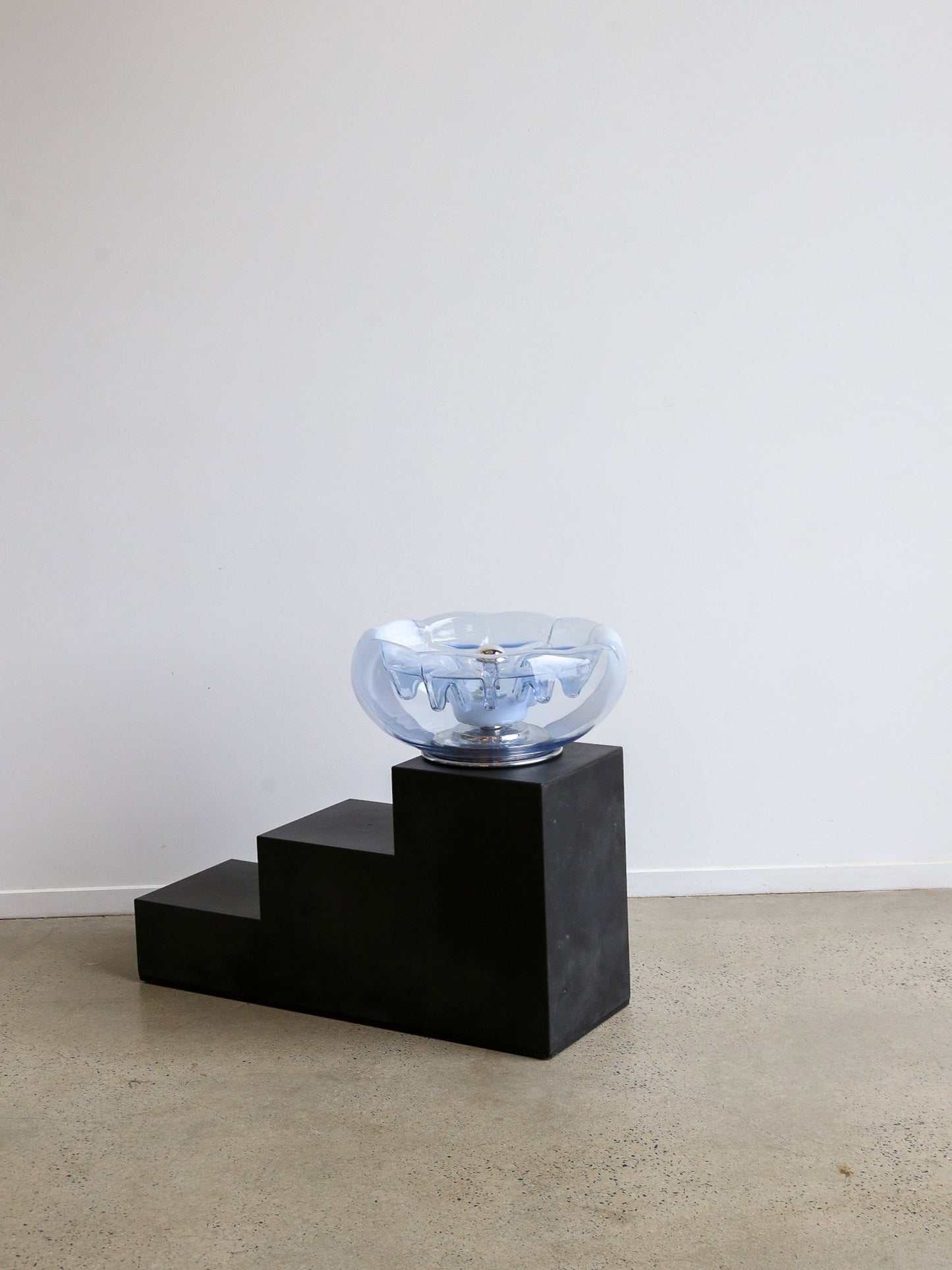 Tony Zuccheri Chrome and Murano Glass Table Lamp, 1960s - Lumini Collections