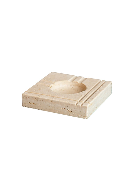 Travertine Ashtray by Enzo Mari for Fratelli Mannelli, 1970s - Lumini Collections